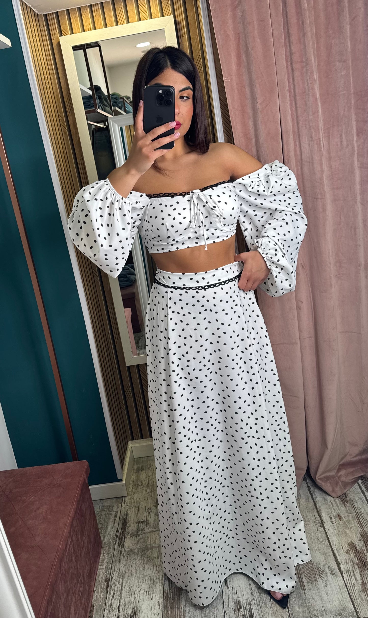 Cordset White pois