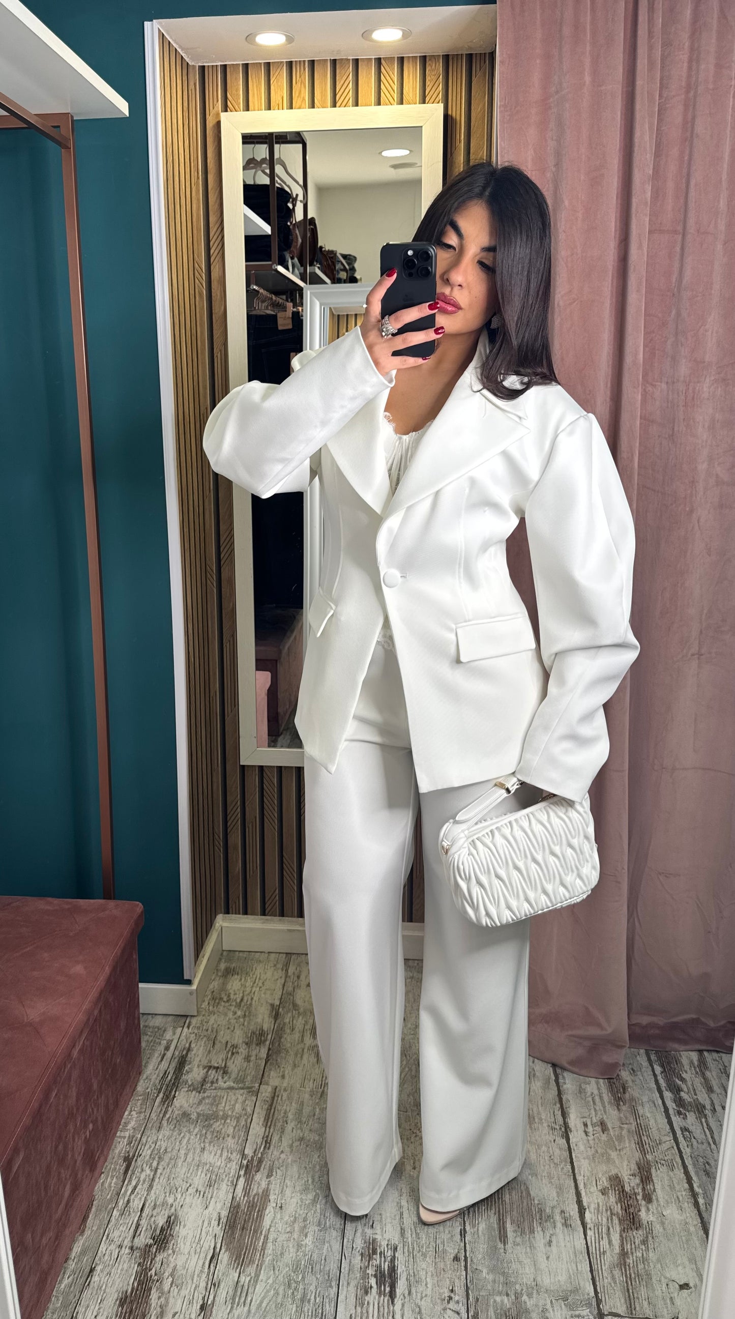 Pantaloni Yle bianco