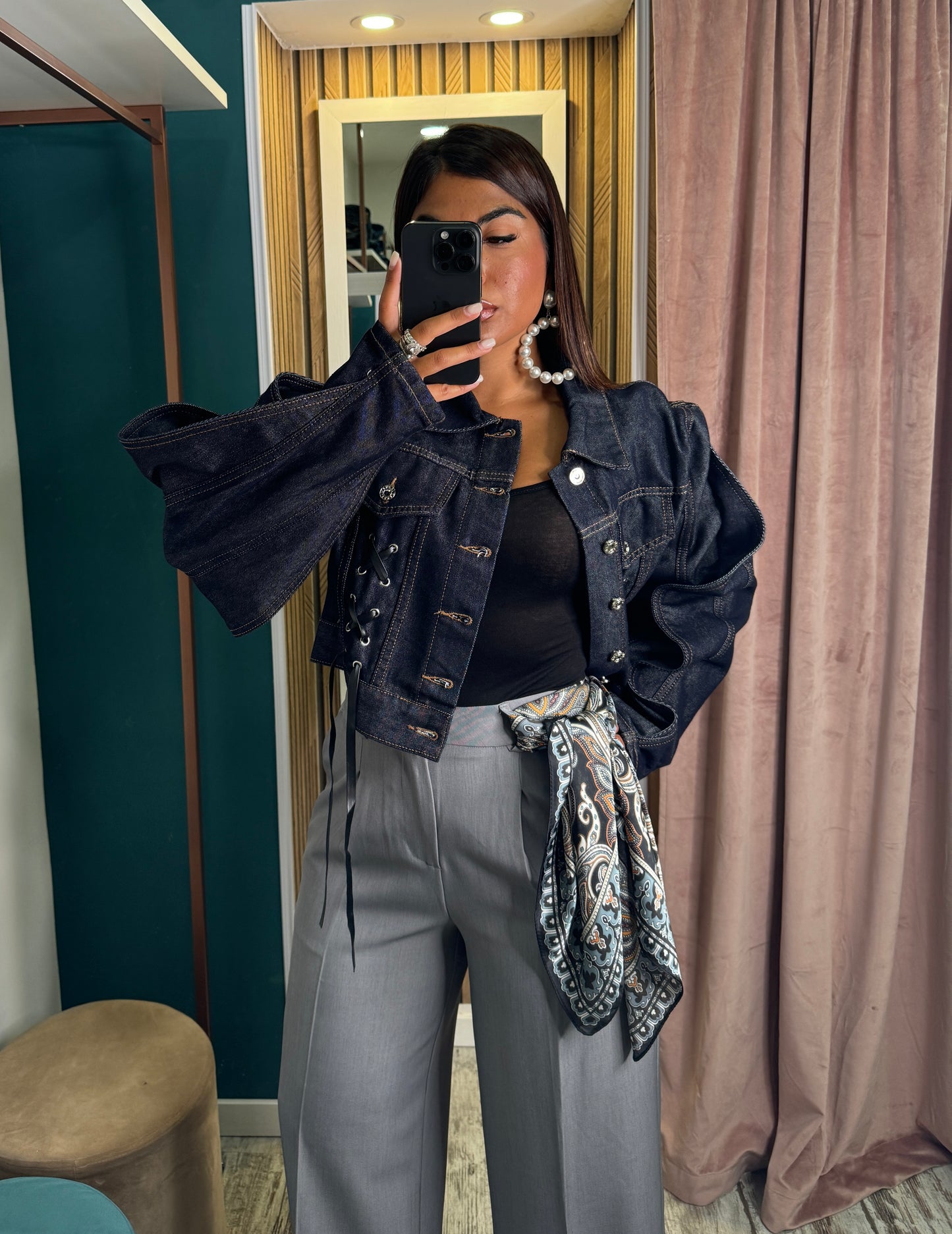 Giacca denim premium