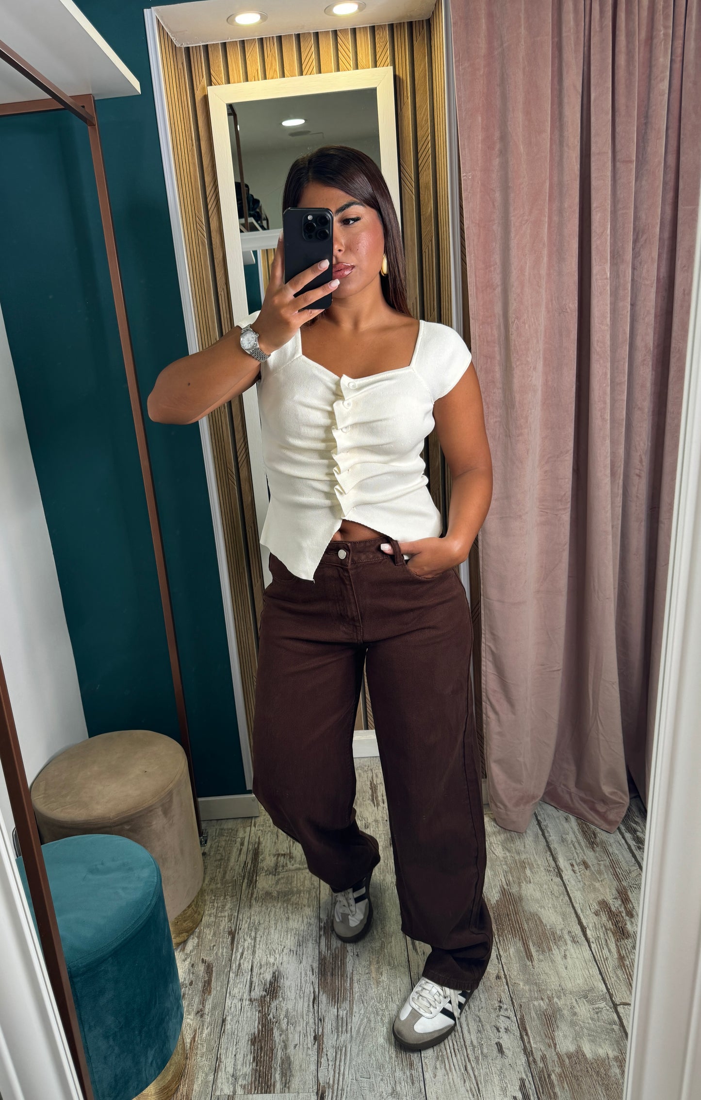 Jeans BananaFit brown