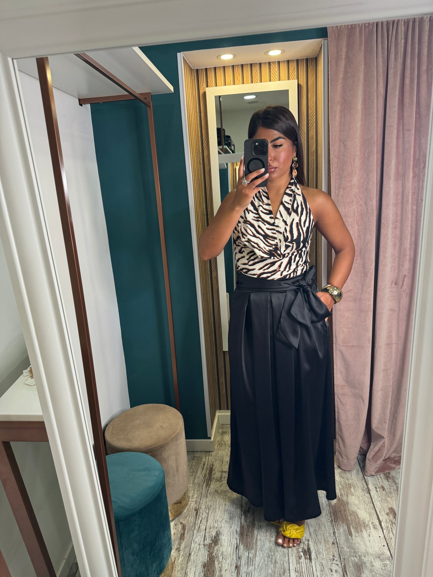 Top lycra zebrato