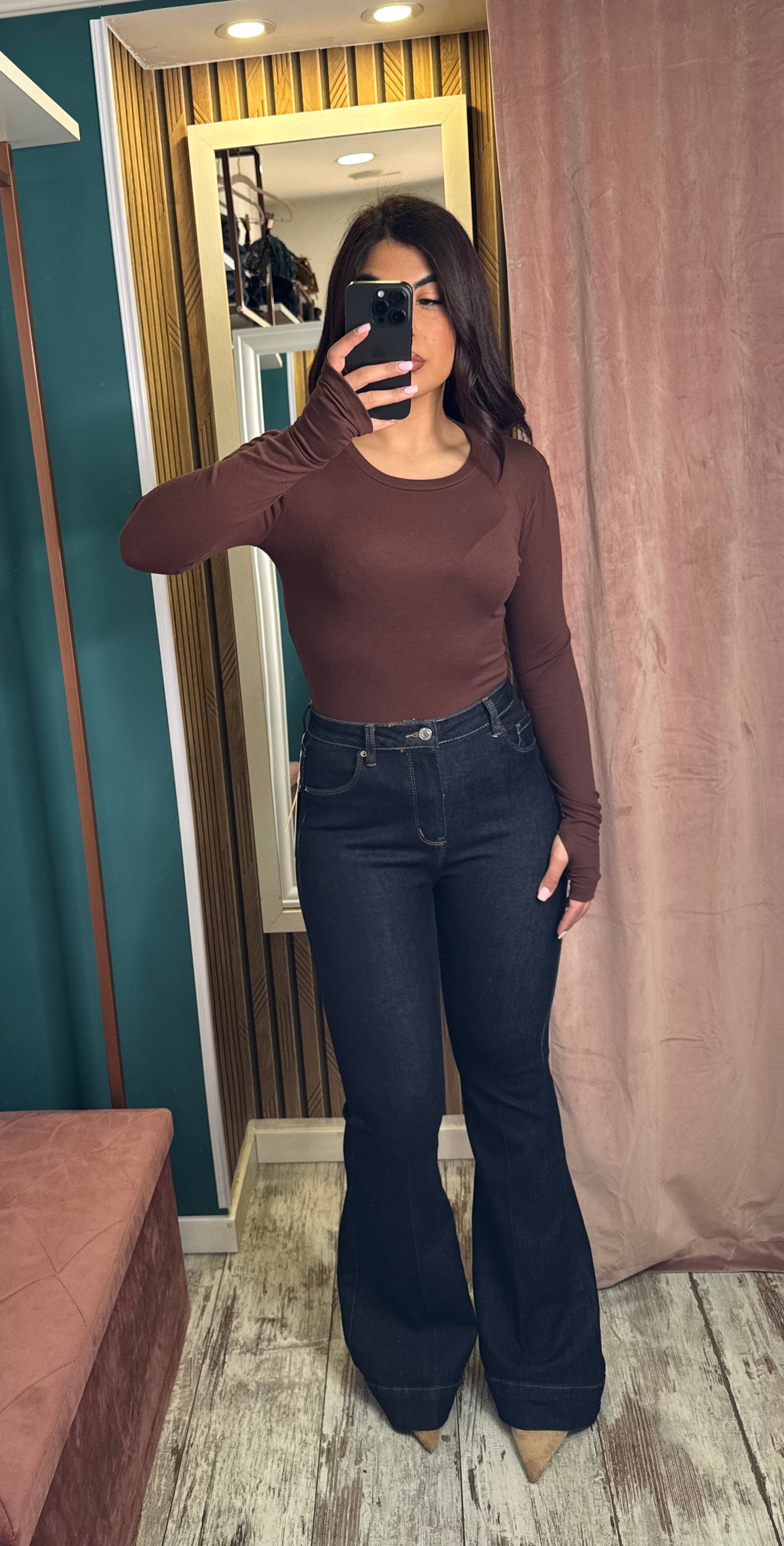 Jeans zampa lavaggio 0