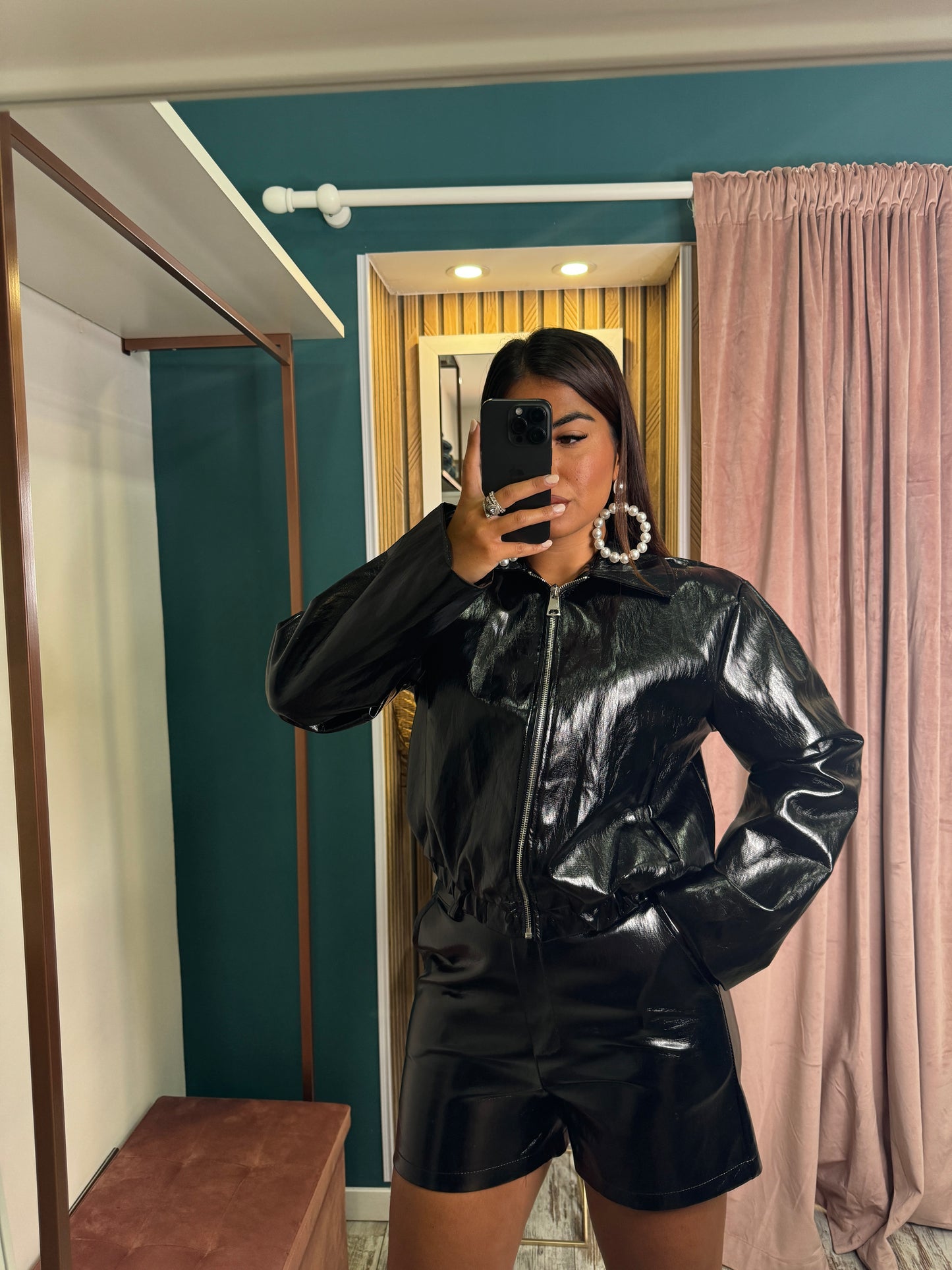 Cordset leather black