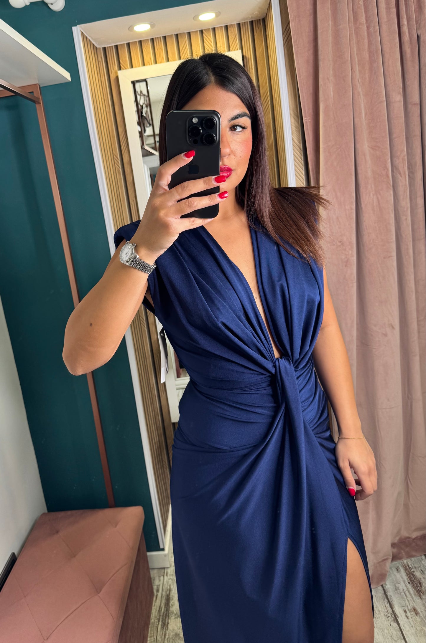 Abito nodo blu