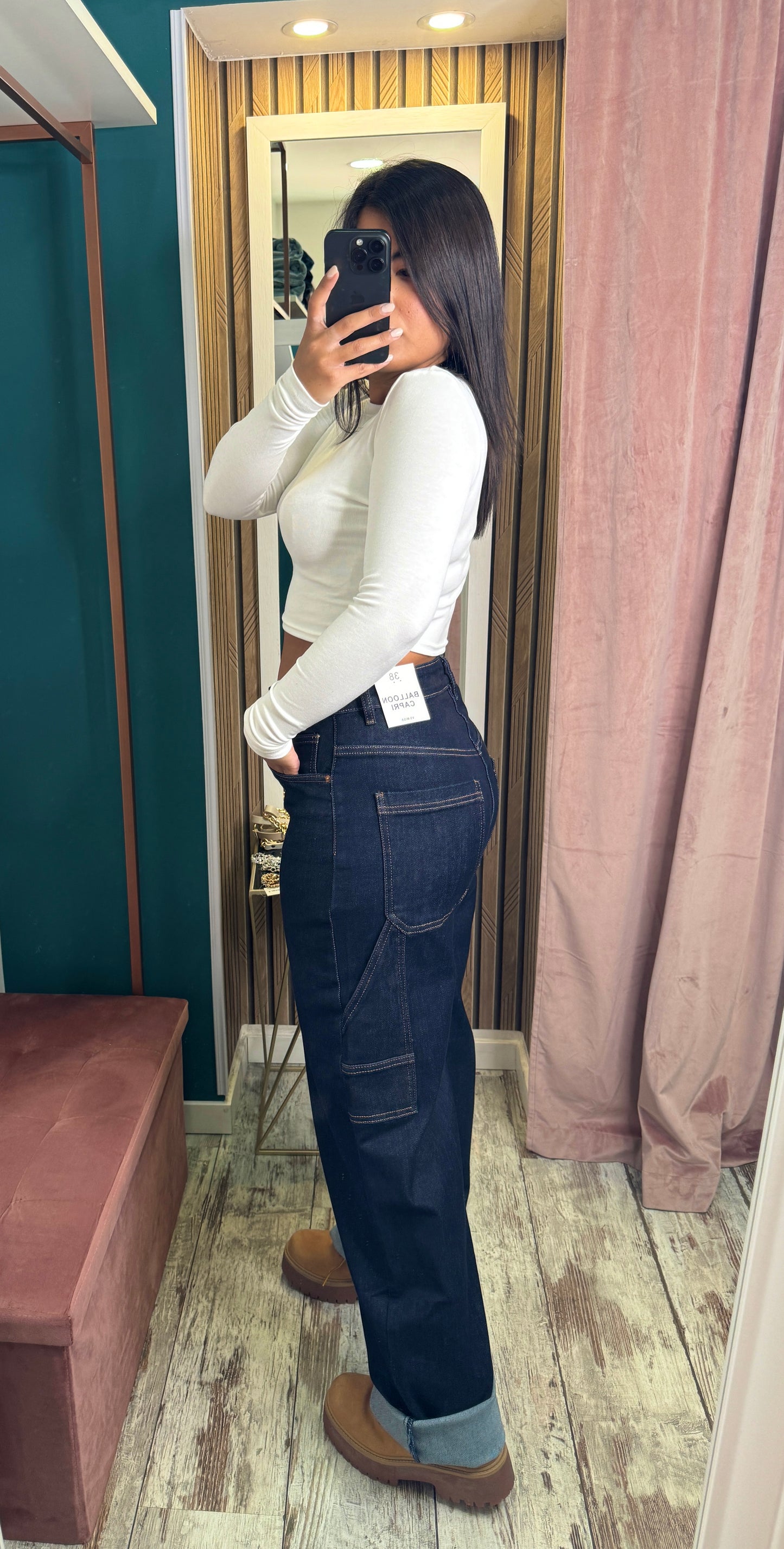 Jeans ballon Capri blu