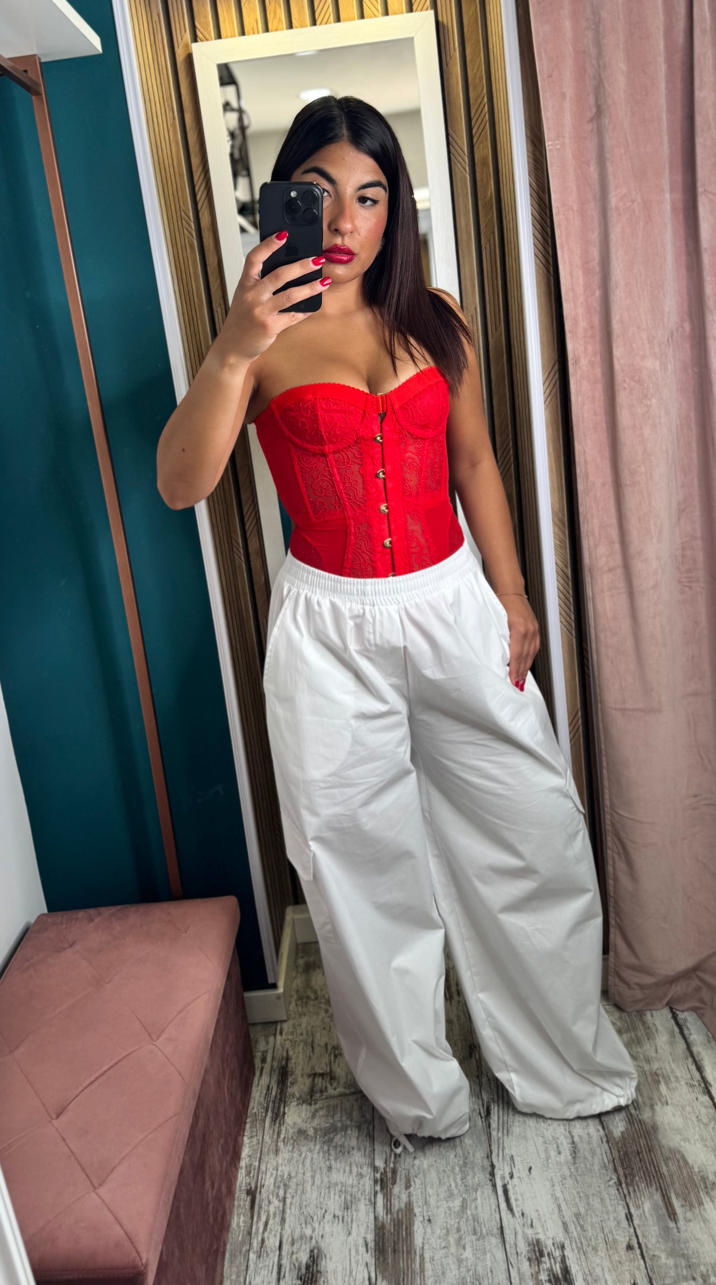 Pantaloni cargo cotton