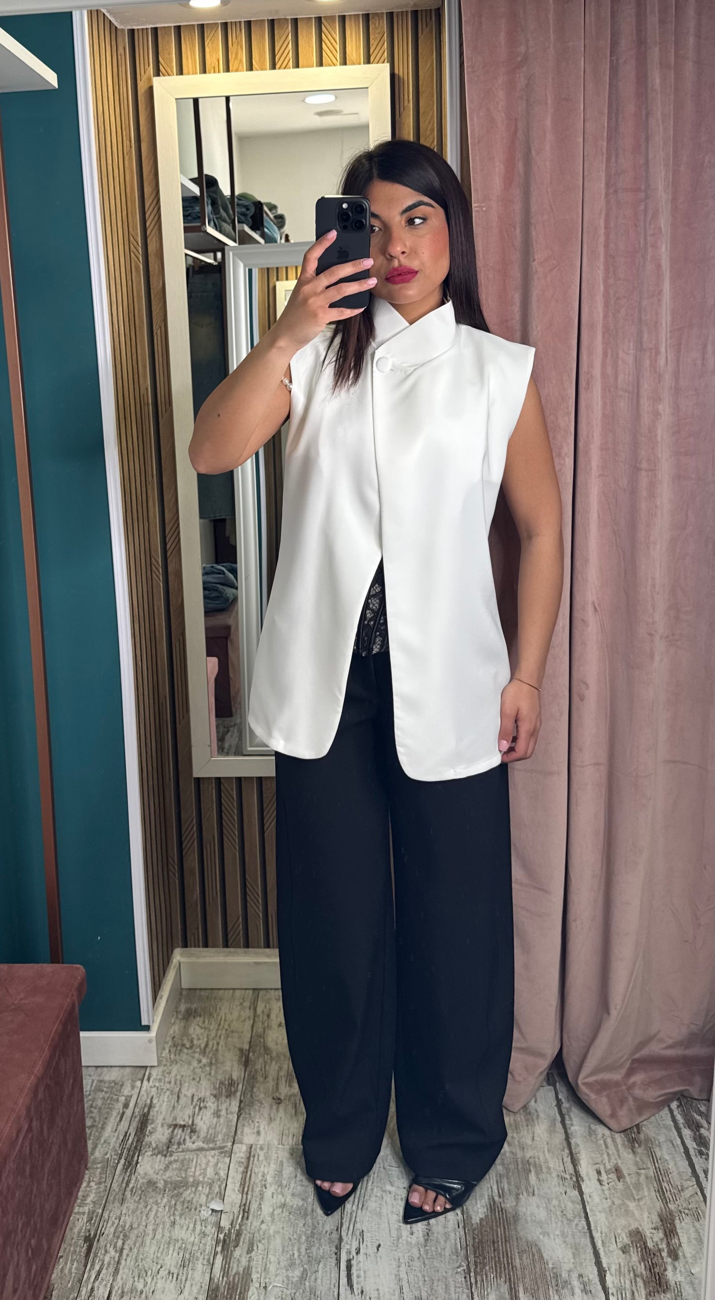 Pantaloni Wide Ballon nero
