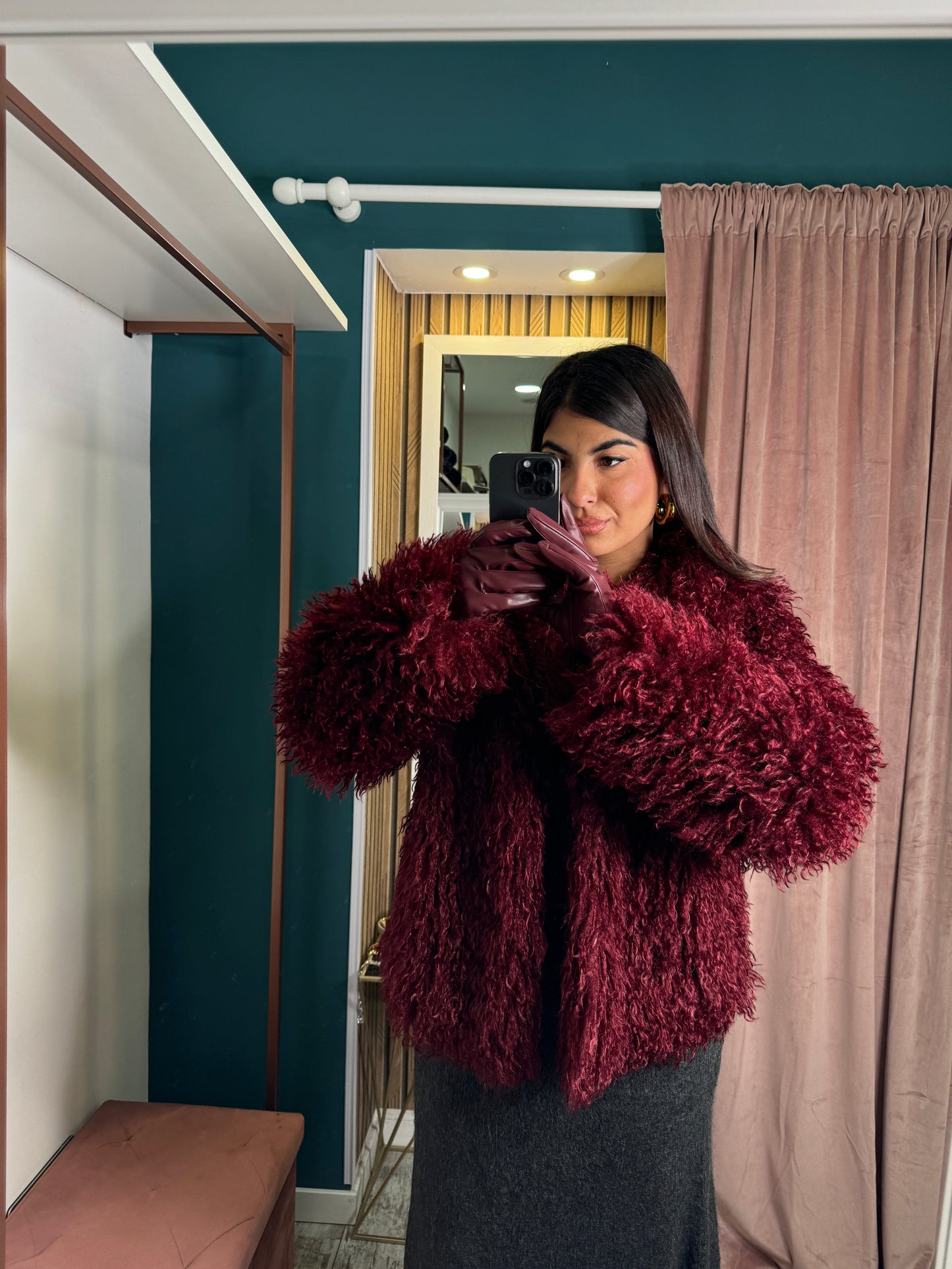 Pelliccia Bordeaux monique