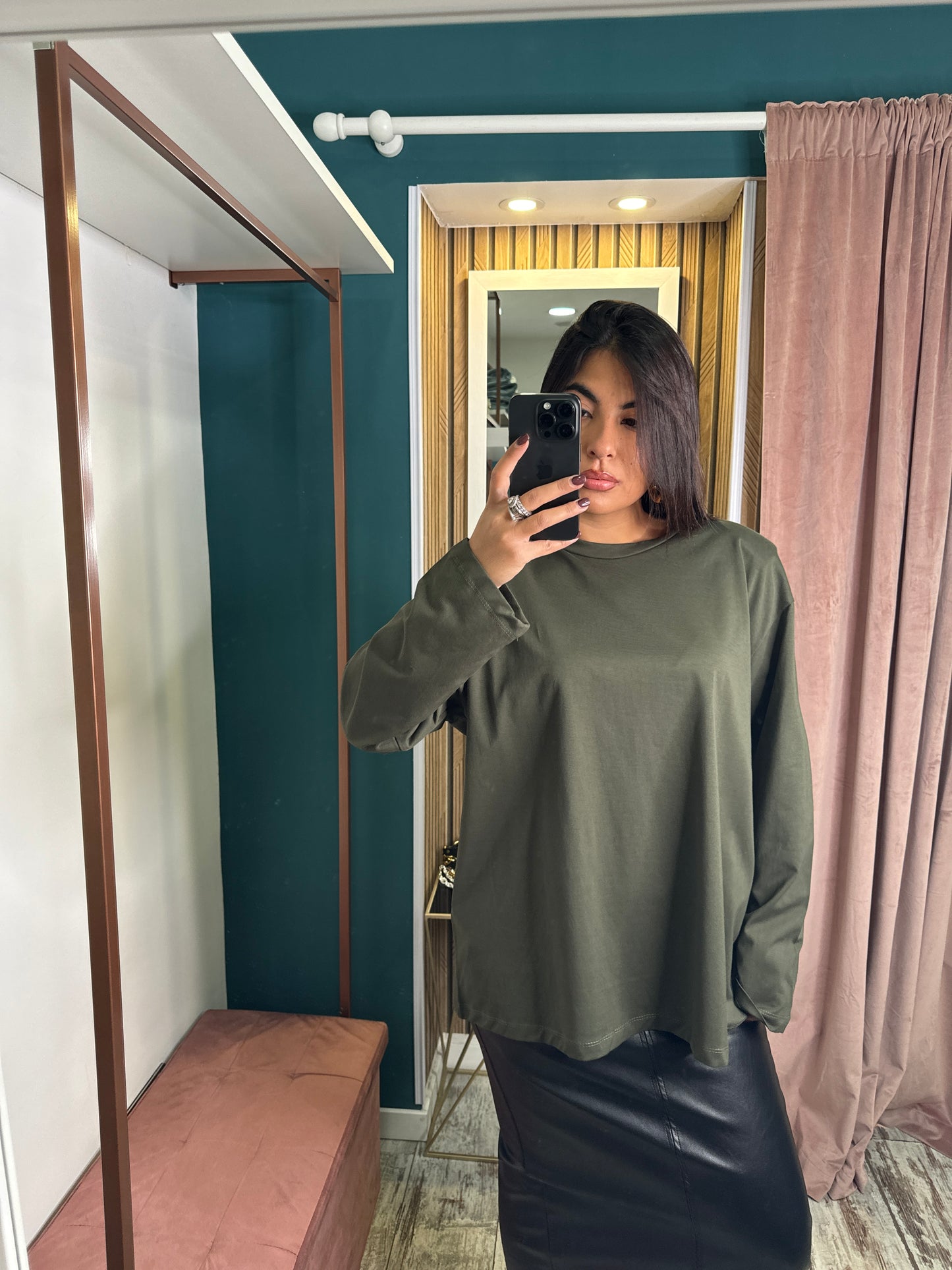 Shirt manica lunga spalline