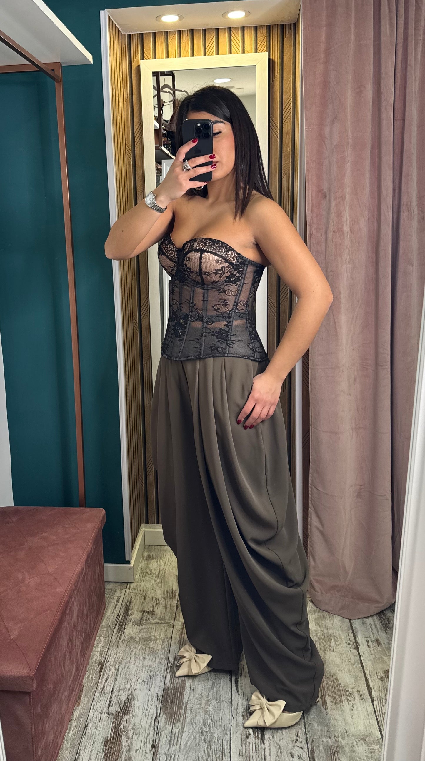 Pantaloni Gipsy marrone