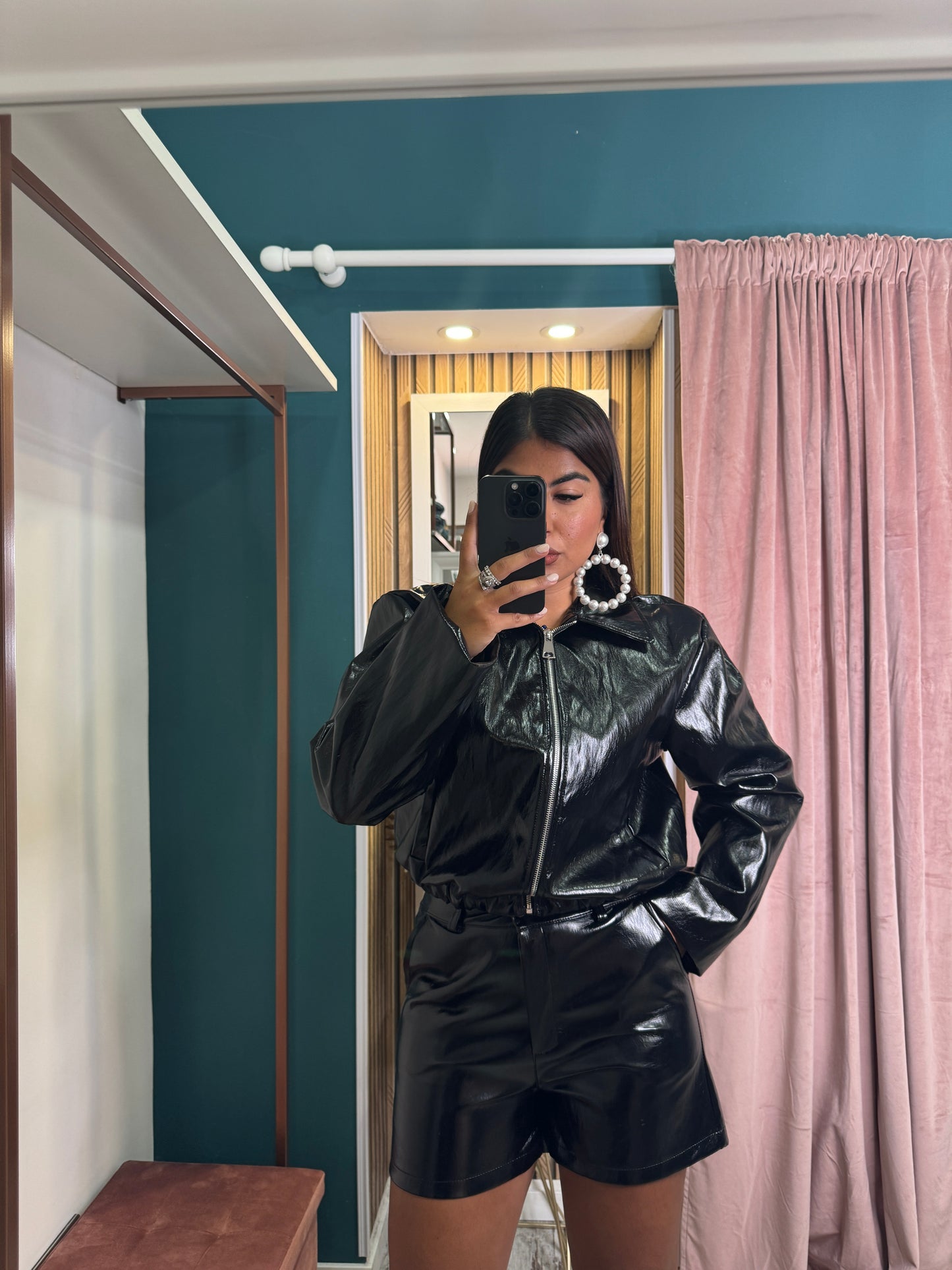 Cordset leather black