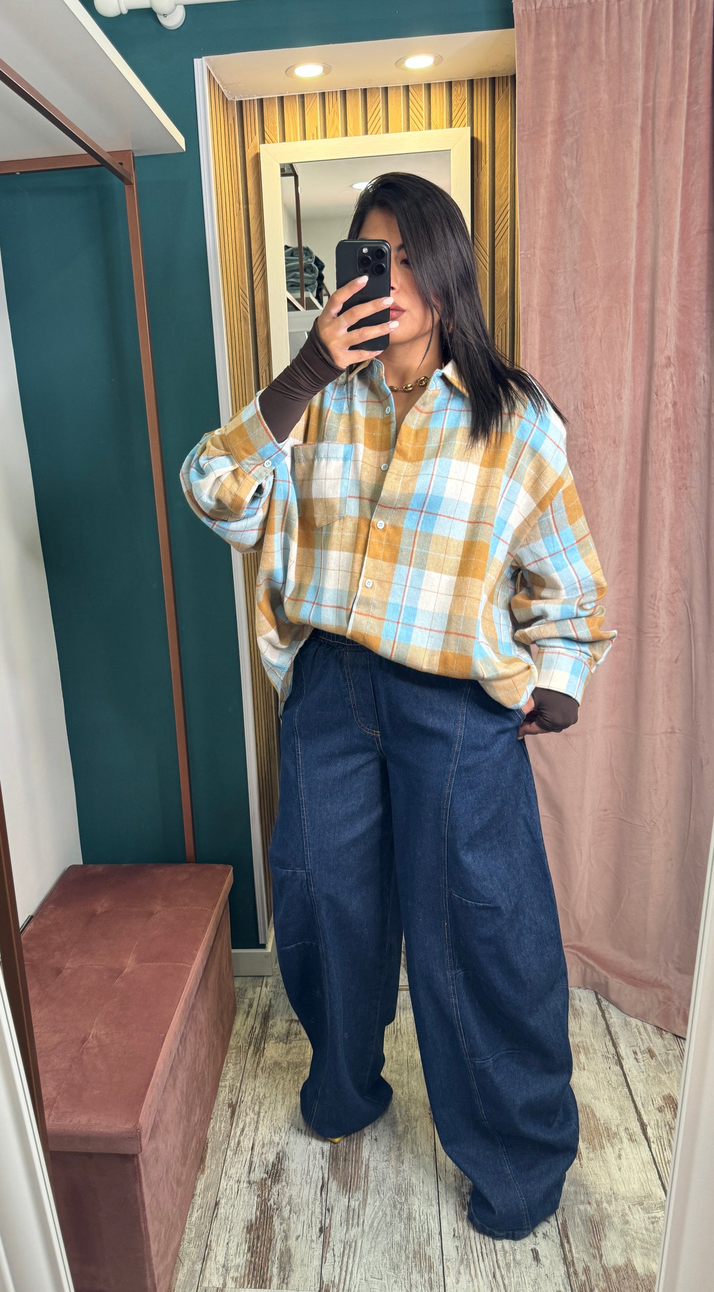 Jeans baggy con elastico