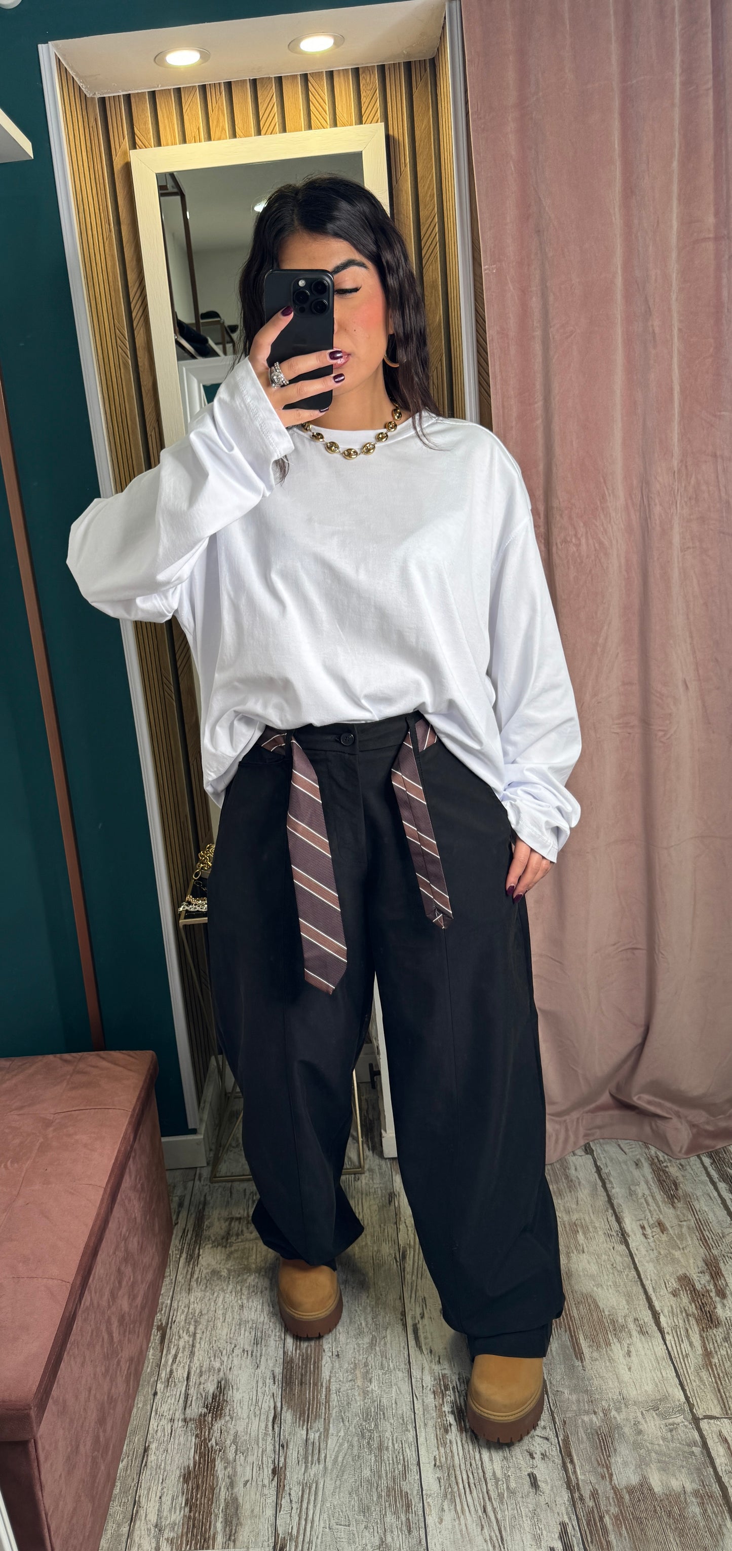 Pantaloni justwest cravatta