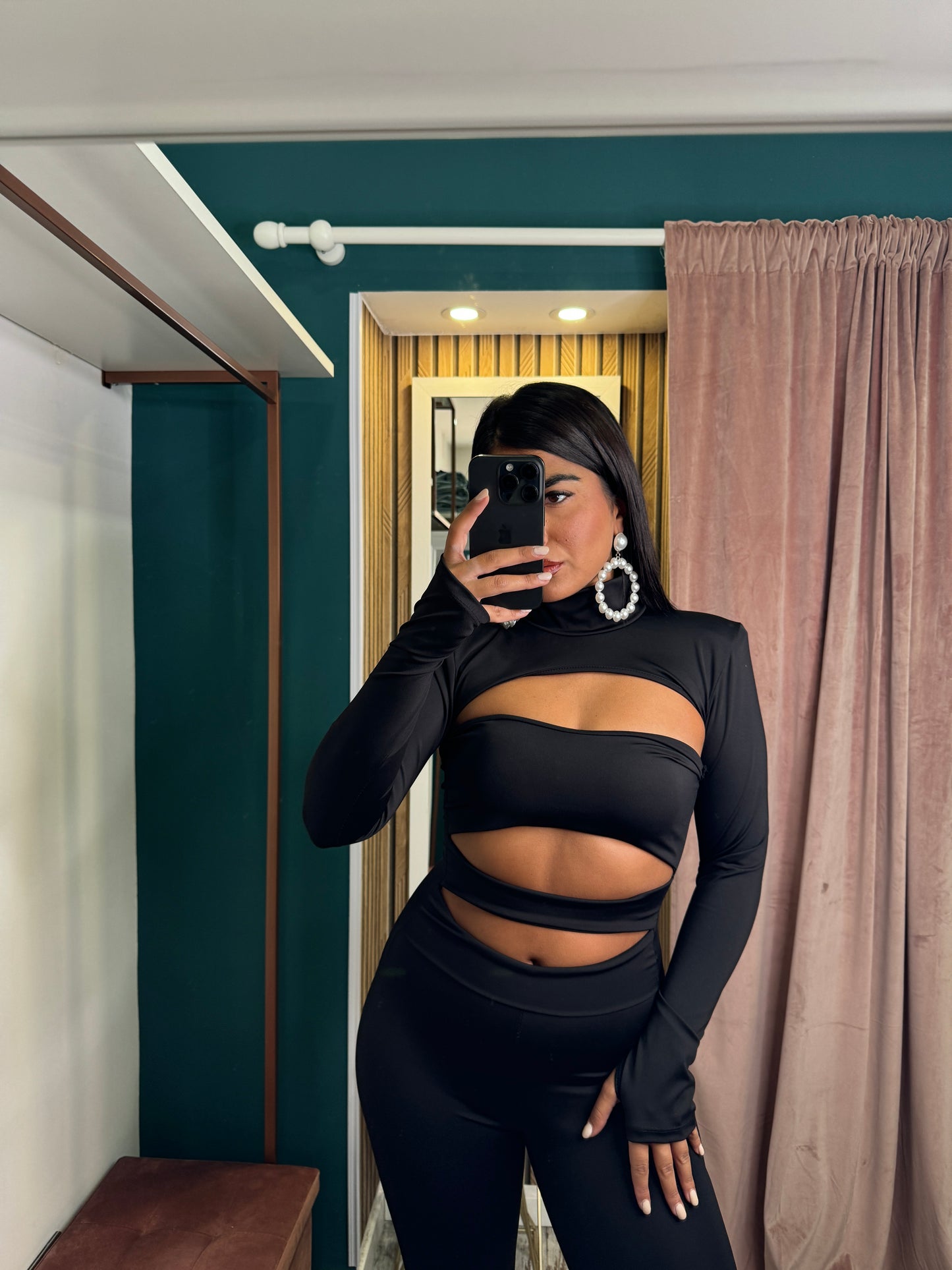 Jumpsuit lycra cut out