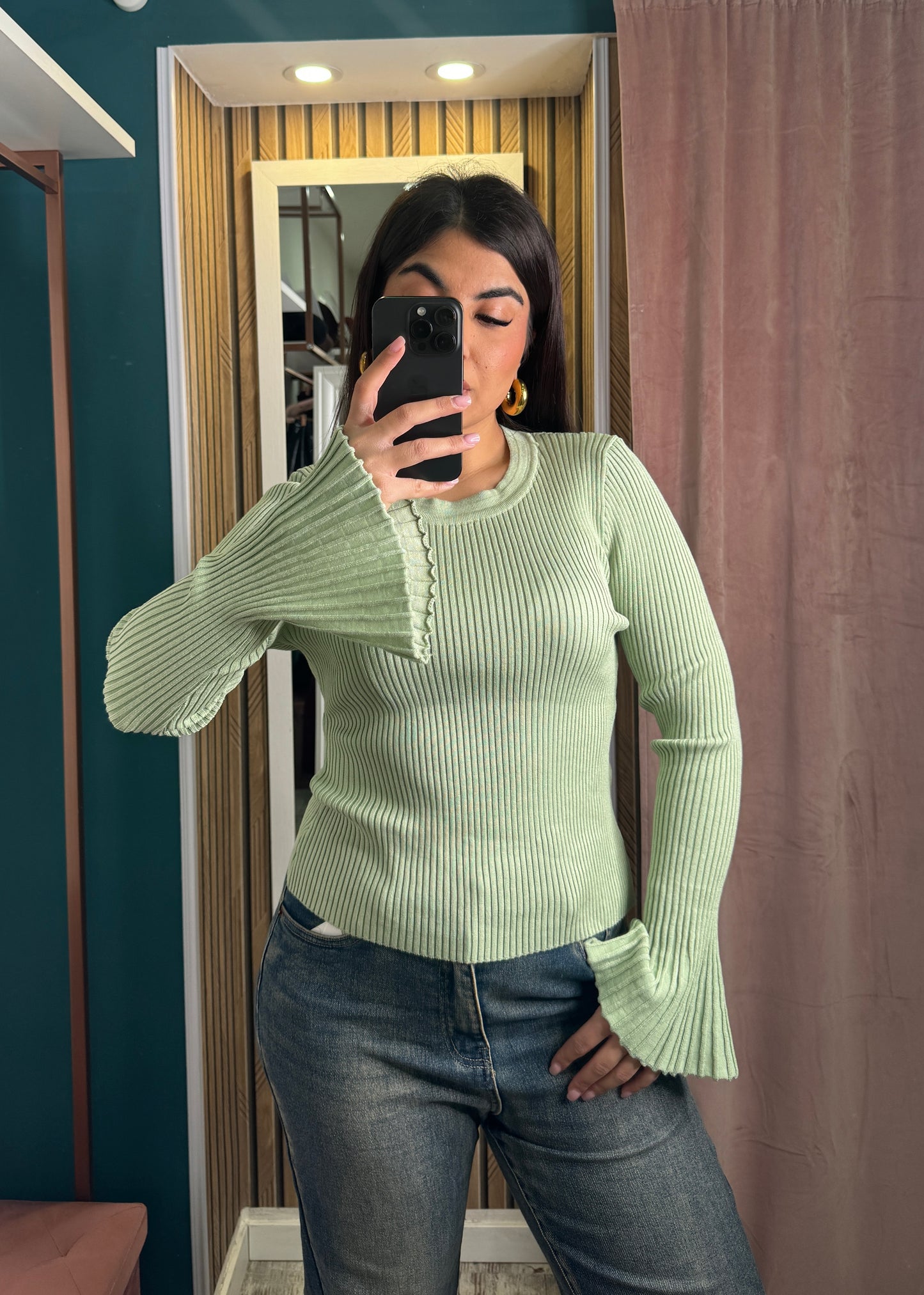 Maglia verde menta
