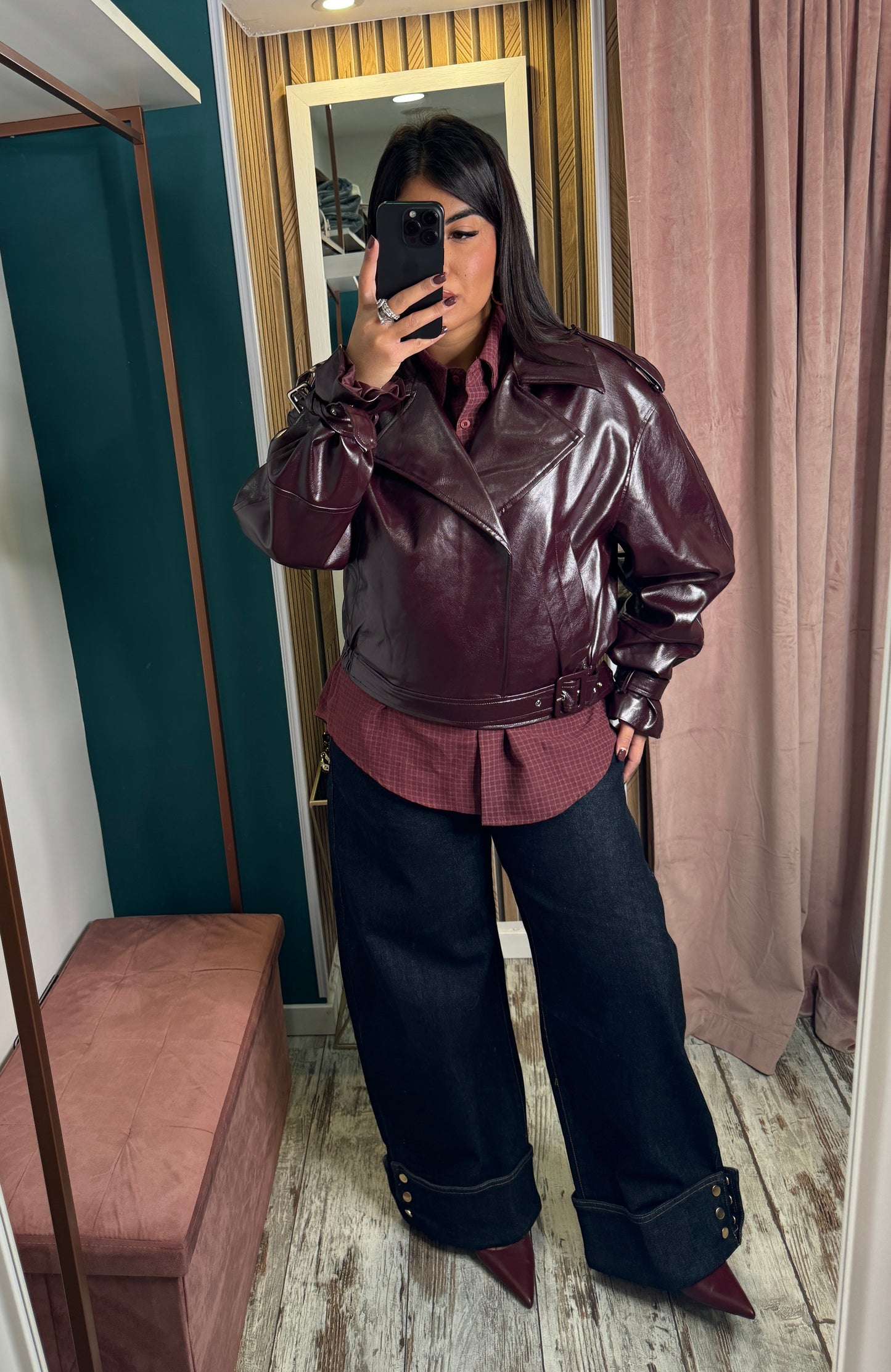 Giubbino Evelyn bordeaux