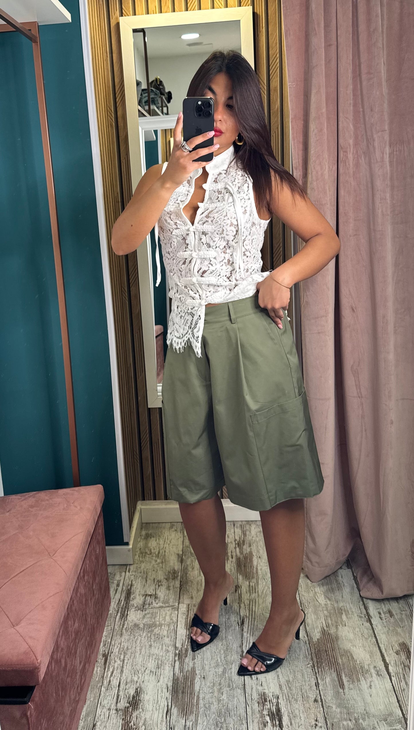 Maglia merletto bianca japan