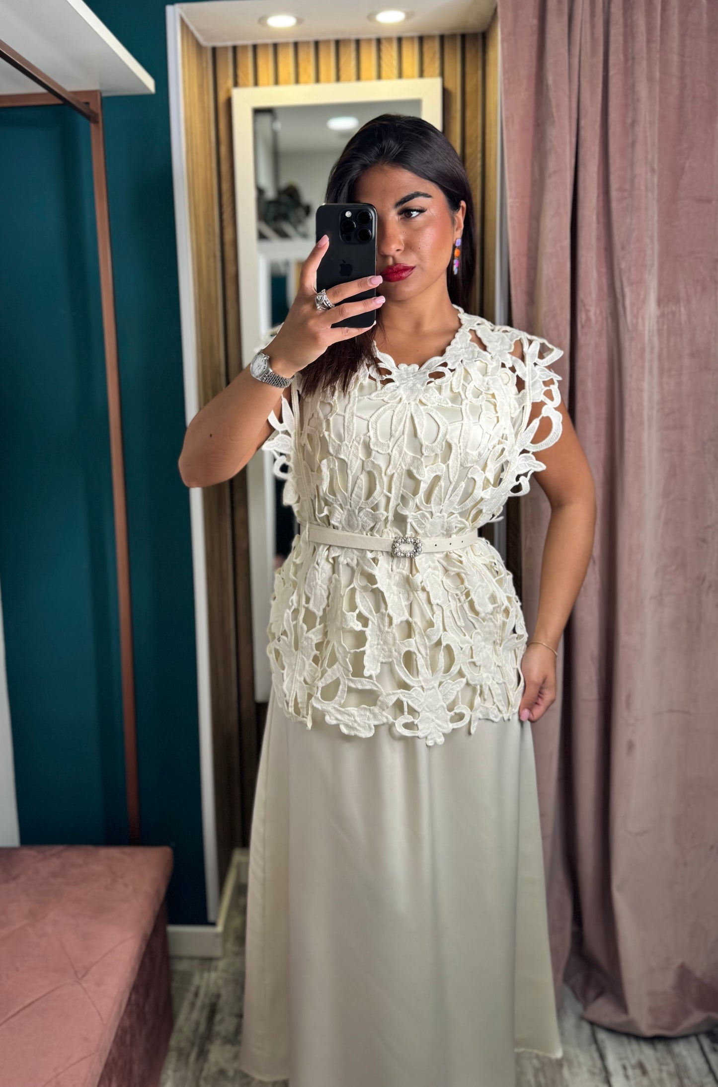 Vestito Demetra panna