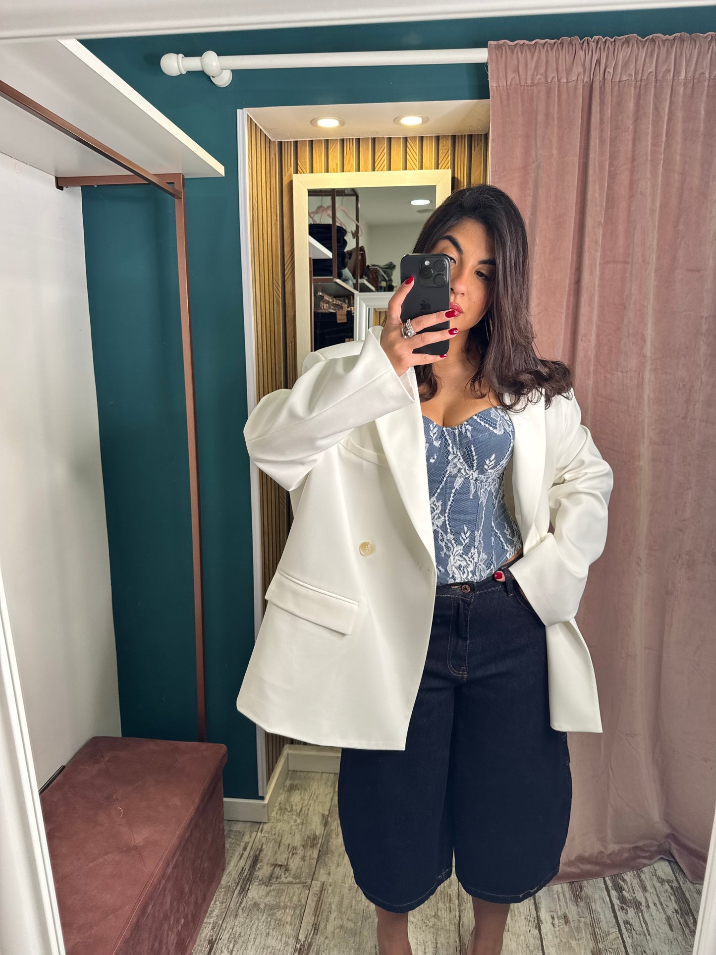 Blazer White lumina