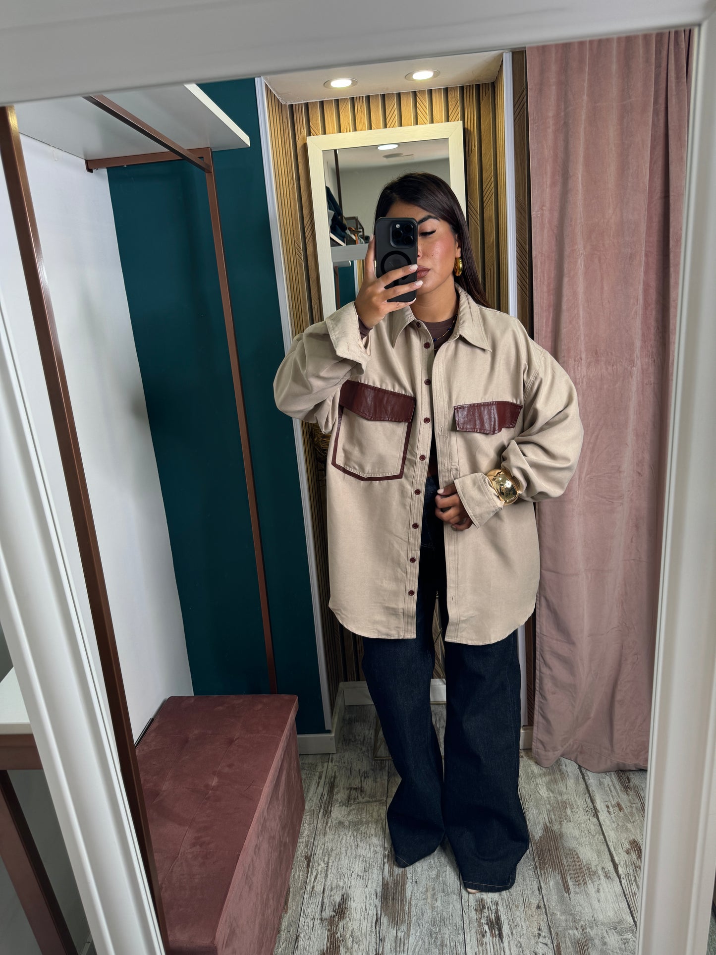 Camicia over beige
