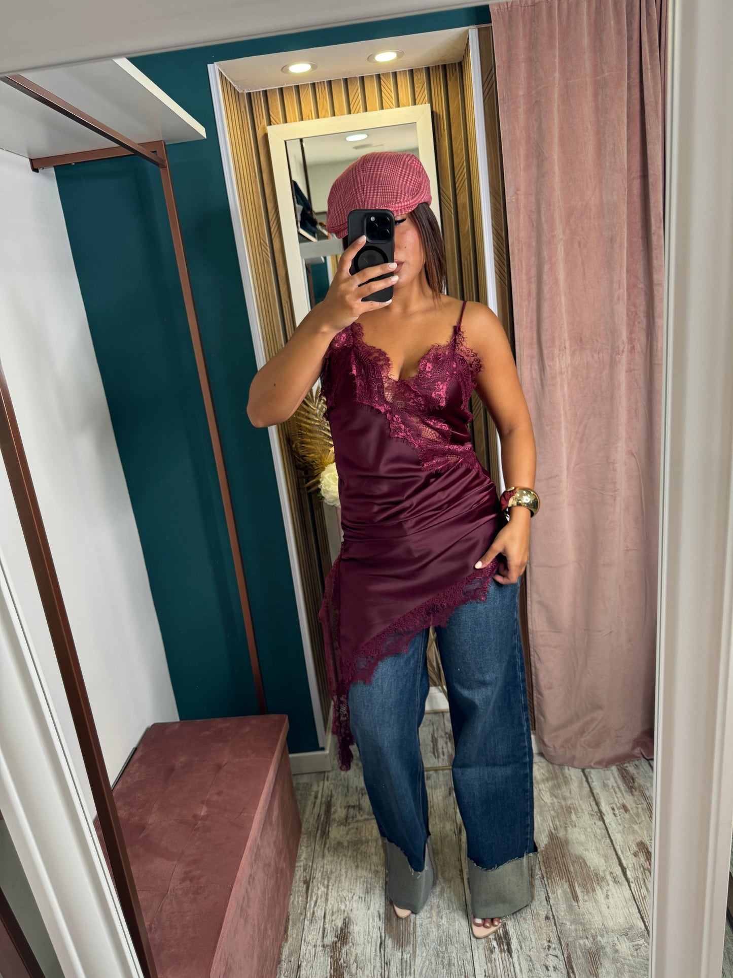 Vestito asimmetrico pizzo