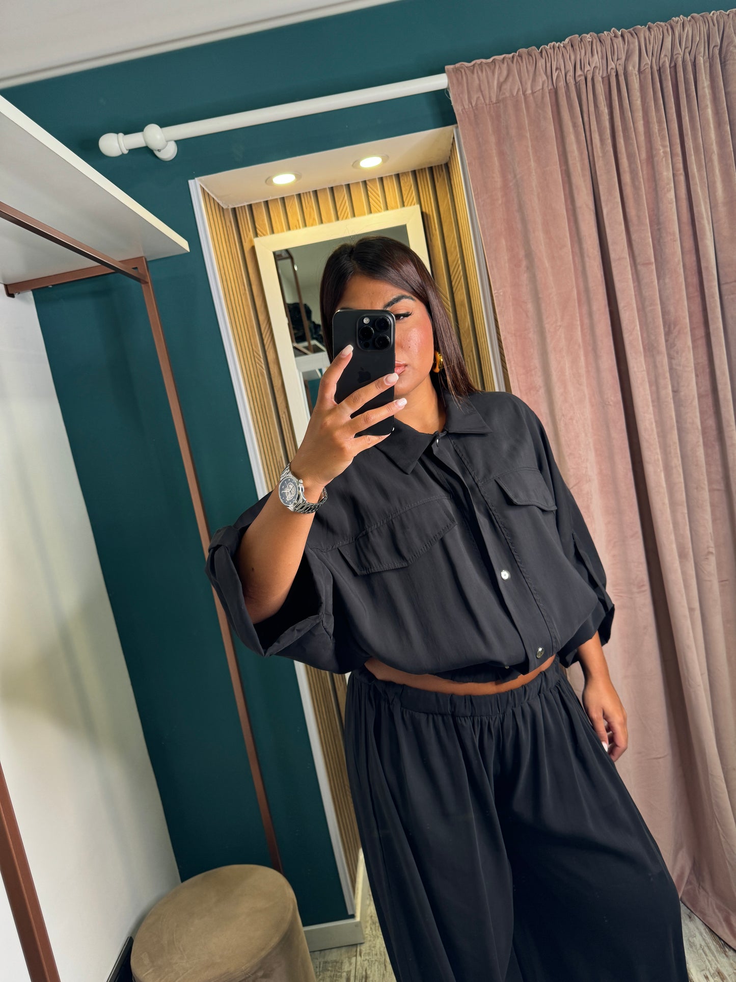 Camicia comfy nero