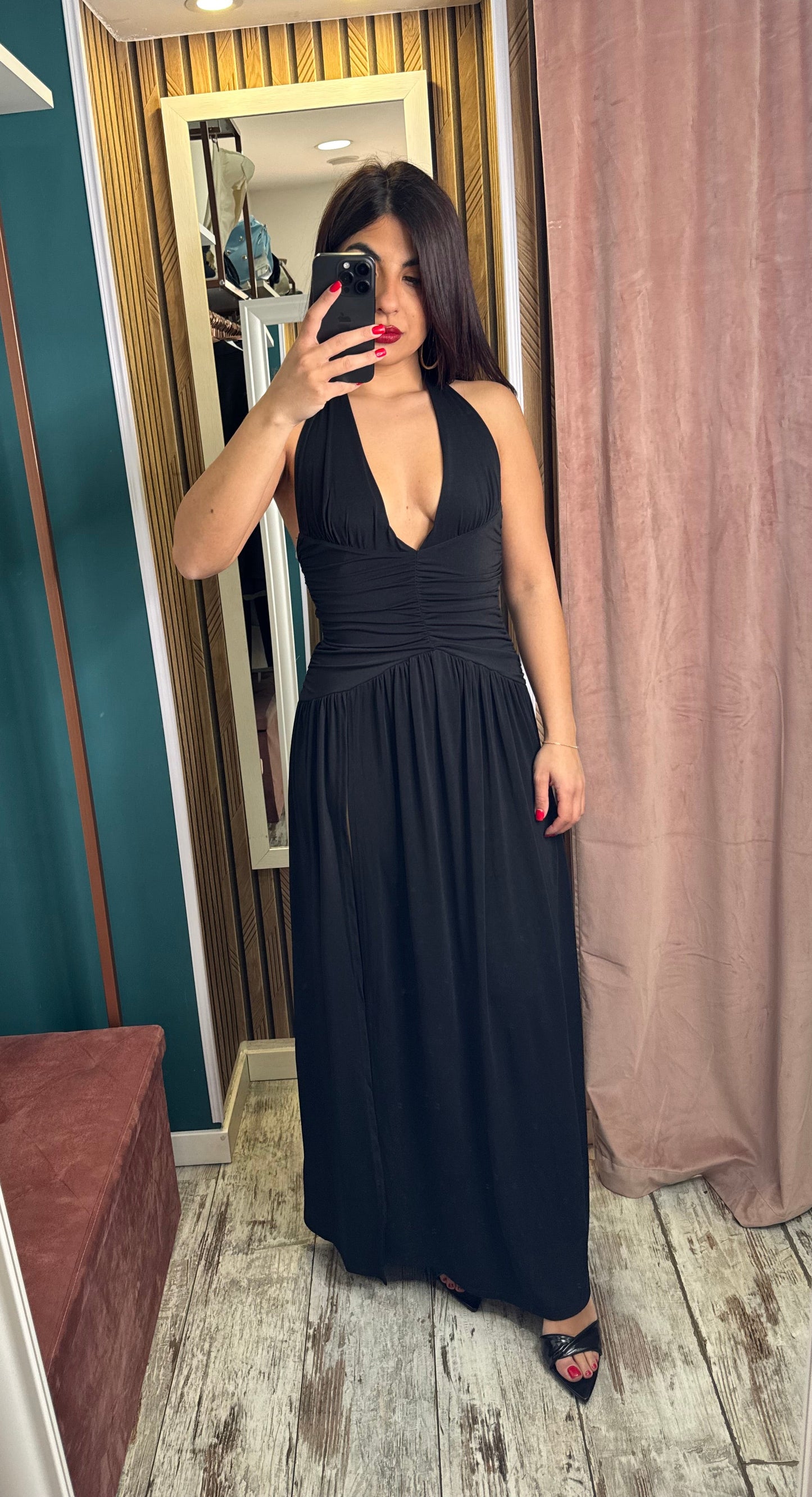Vestito lungo Serena nero