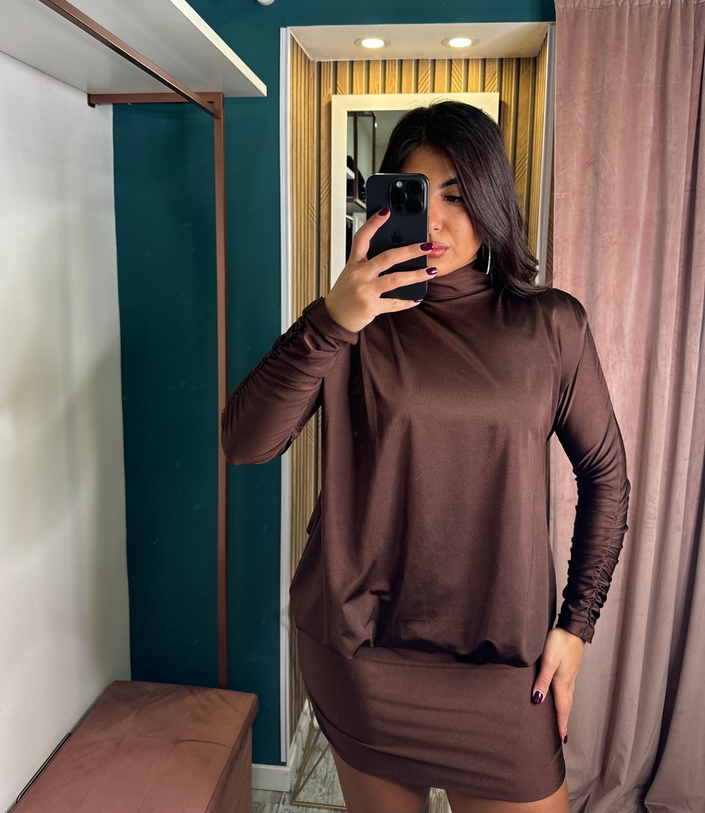 Vestito japan marrone