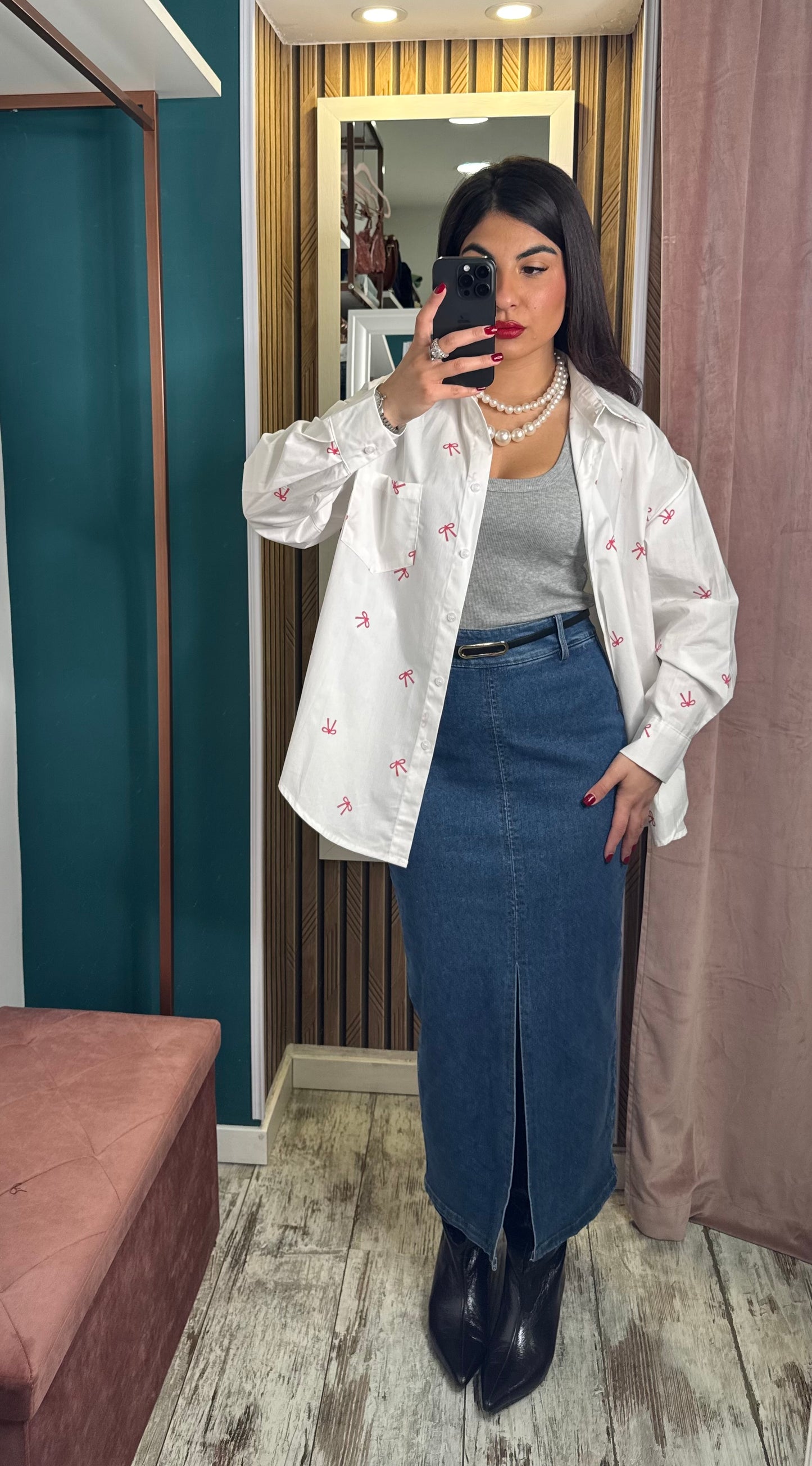 Camicia cotone fiocchi