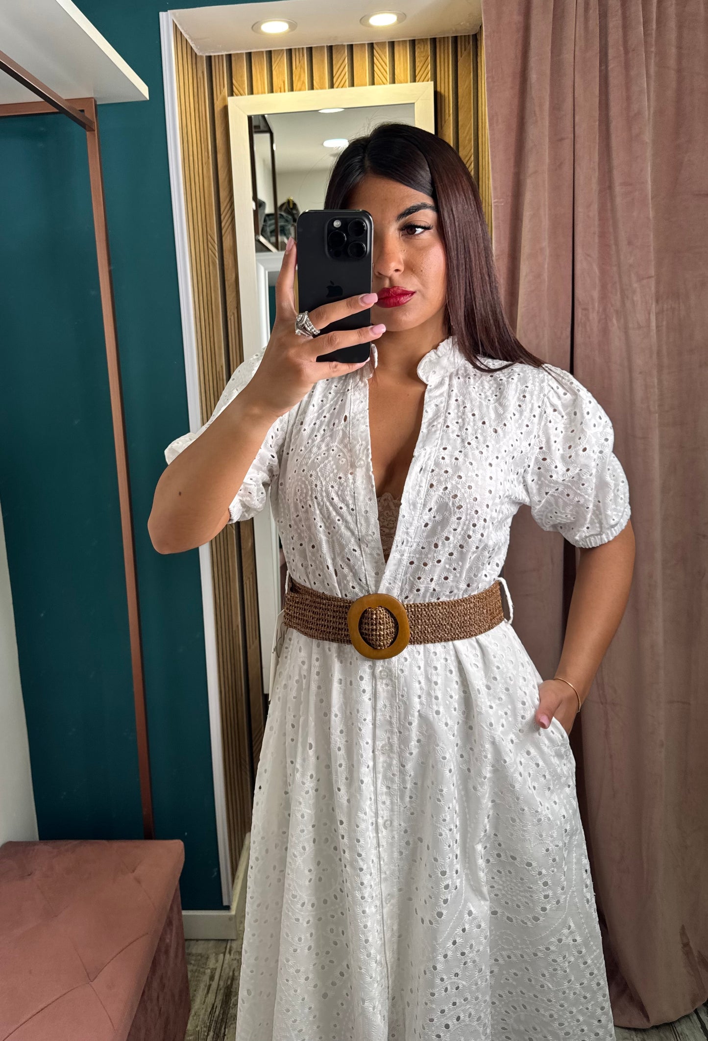 Vestito San Gallo mezza manica