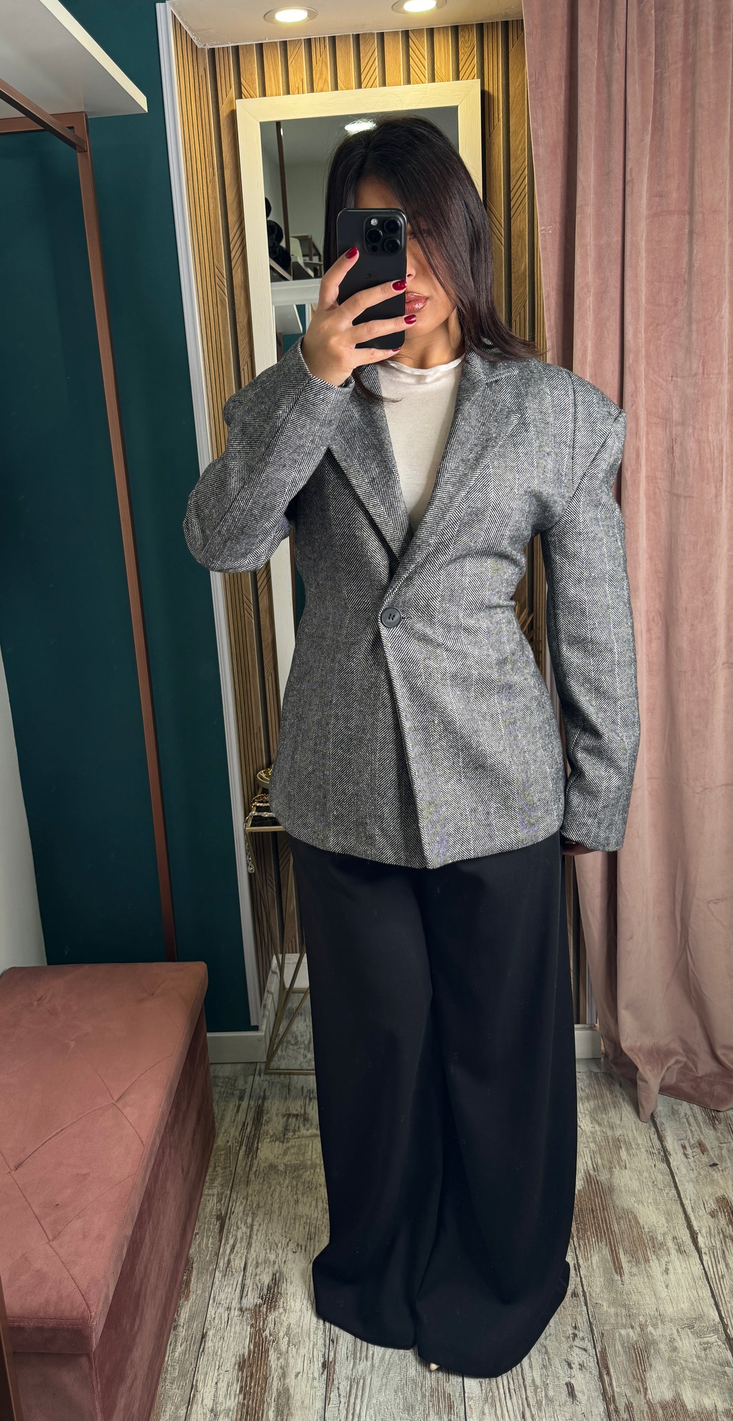 Pantaloni Neri palazzo