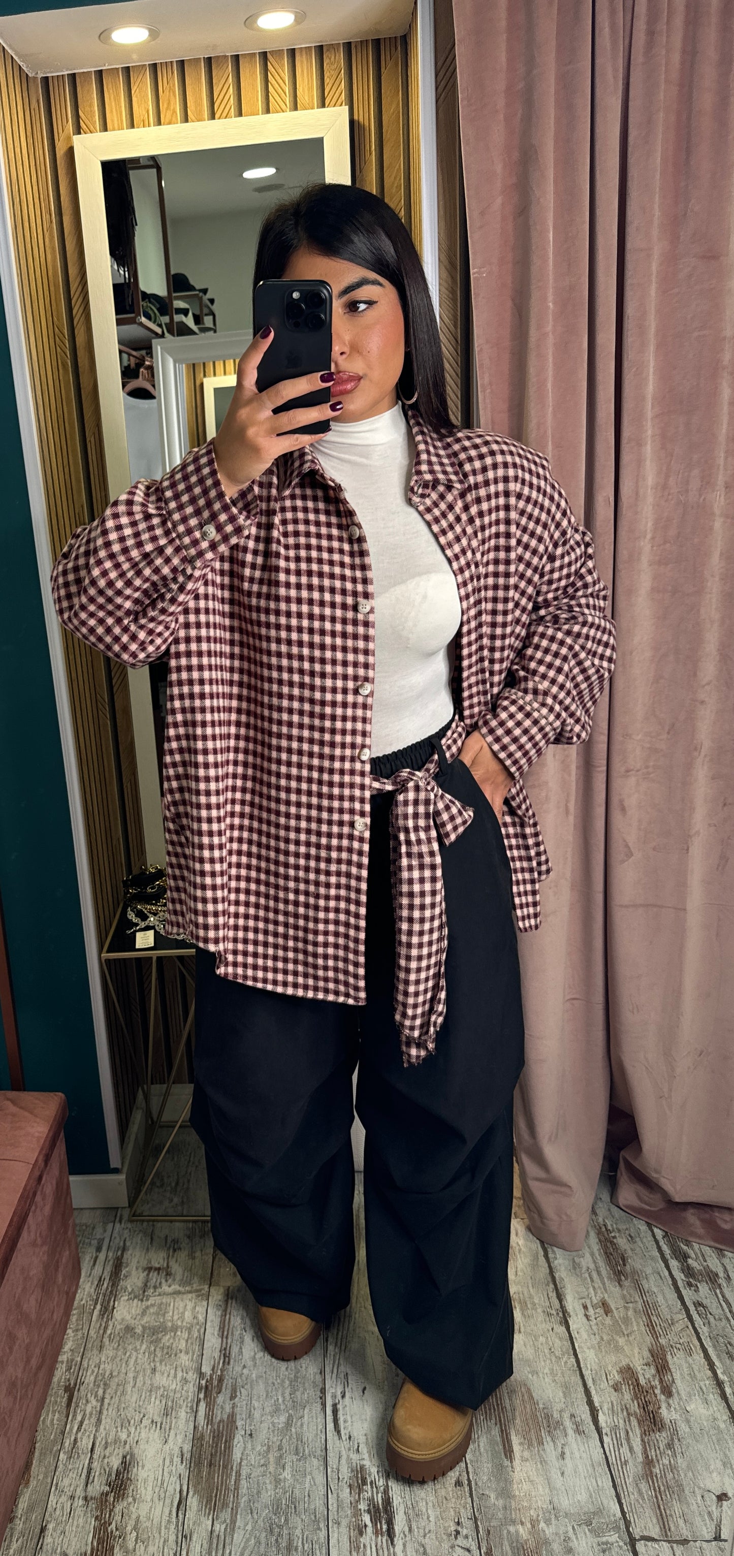 Camicia flanella spallina