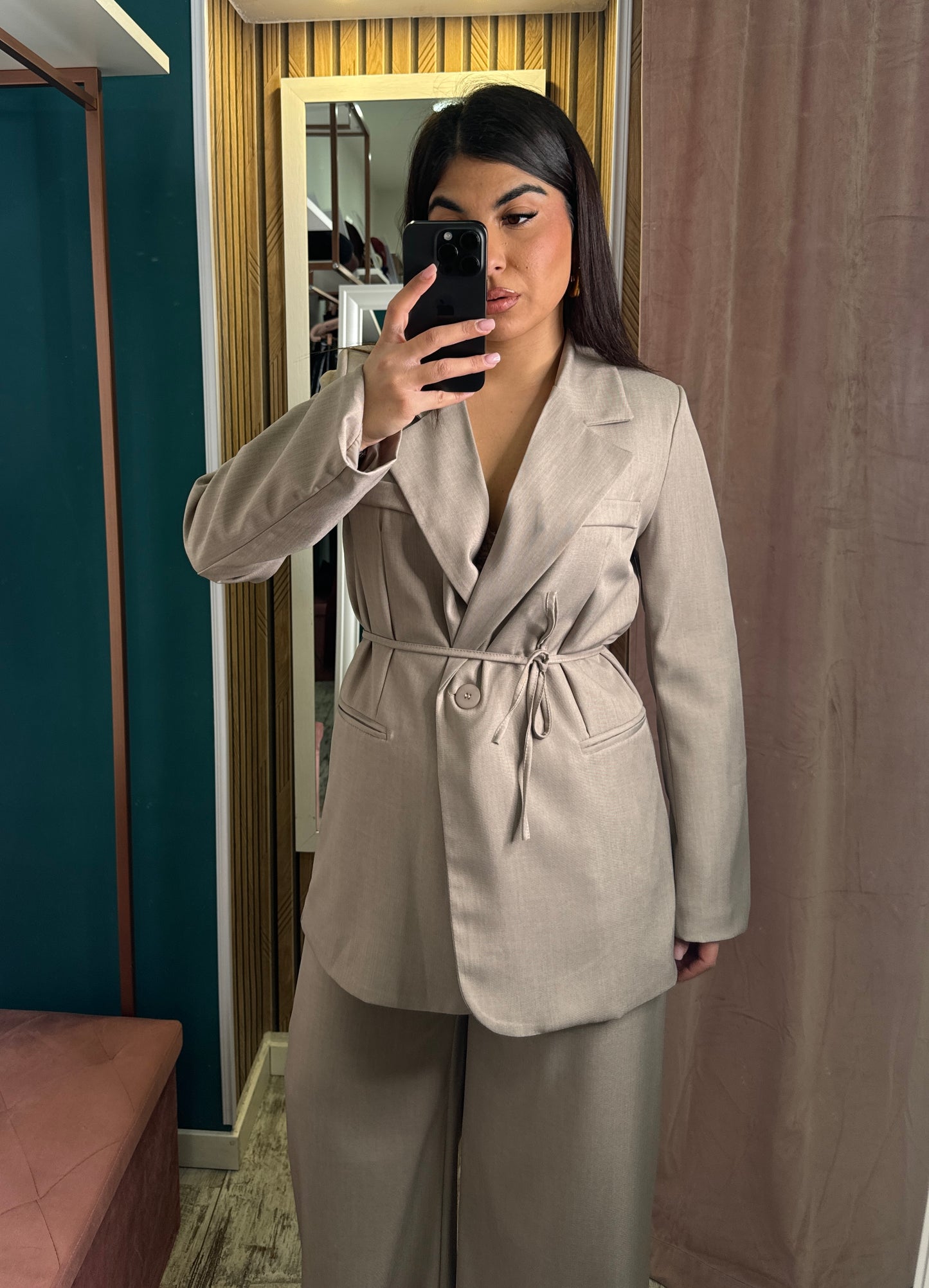Tailleur beige