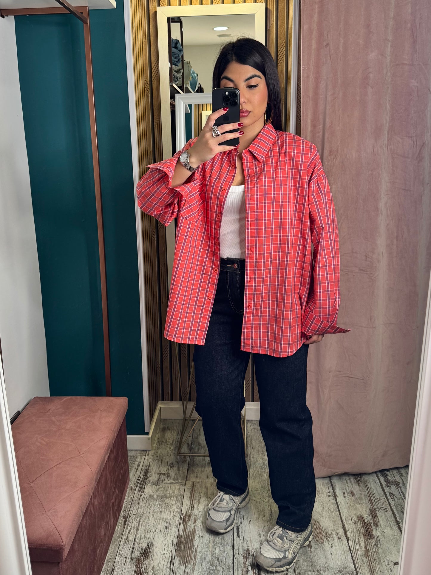 Jeans Mom fit dark blu