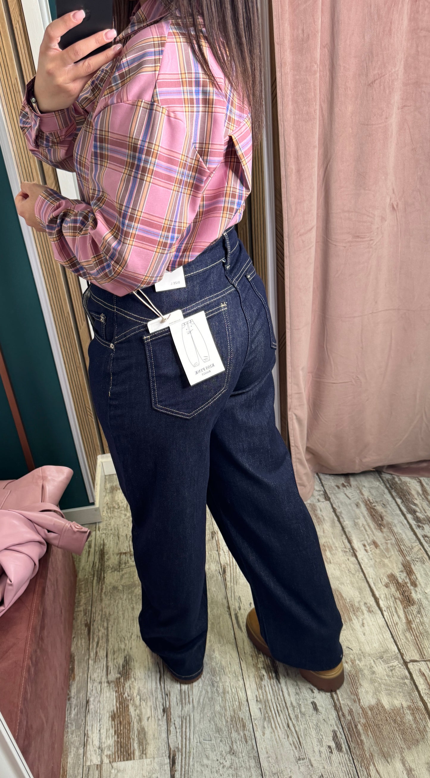 Jeans impunture bianche