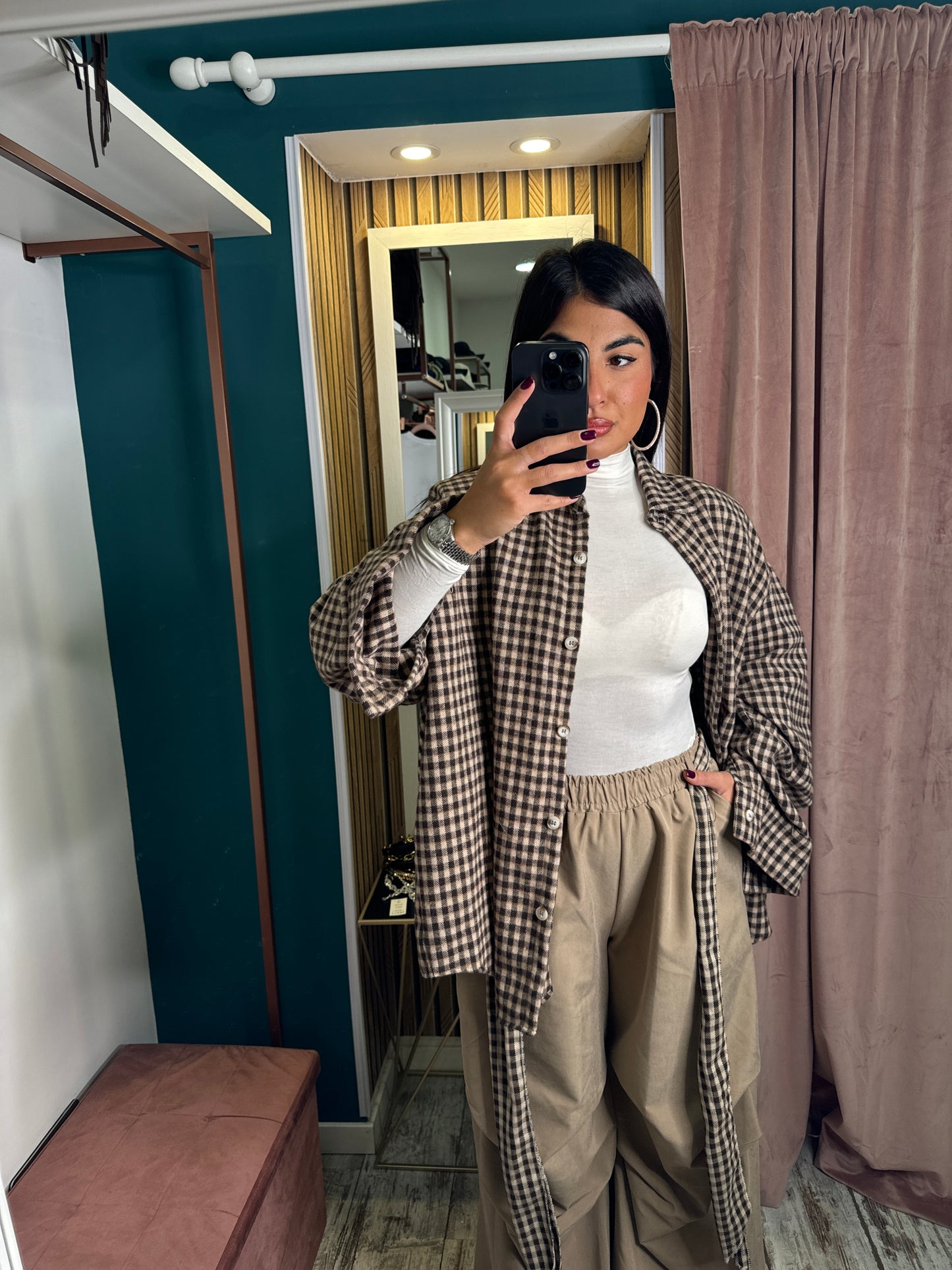 Camicia flanella spallina