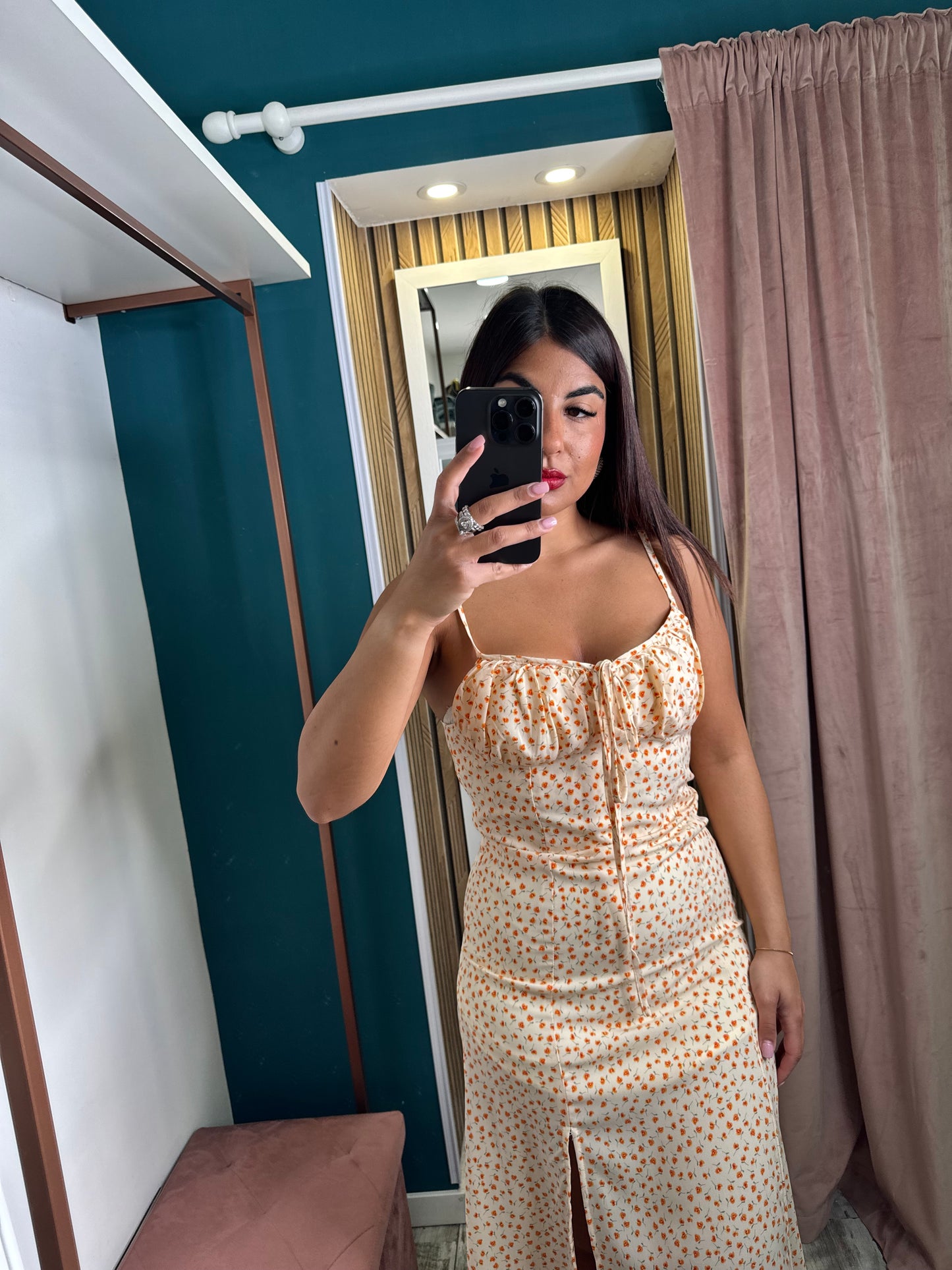 Vestito Camila arancio