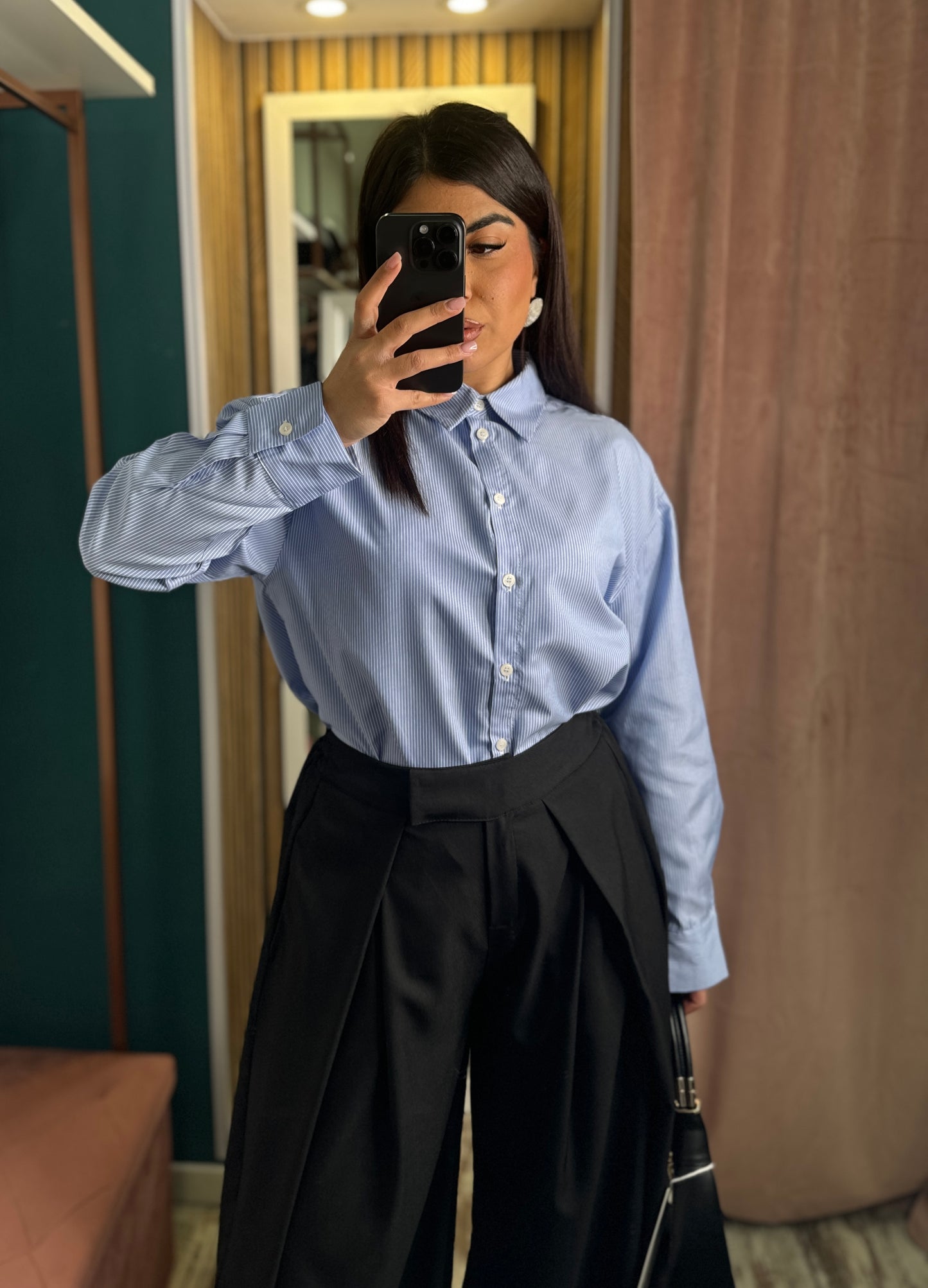 Camicia righe blu
