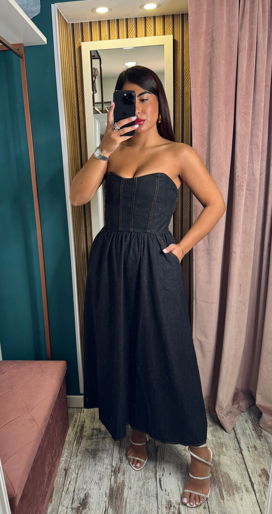 Vestito in denim dark