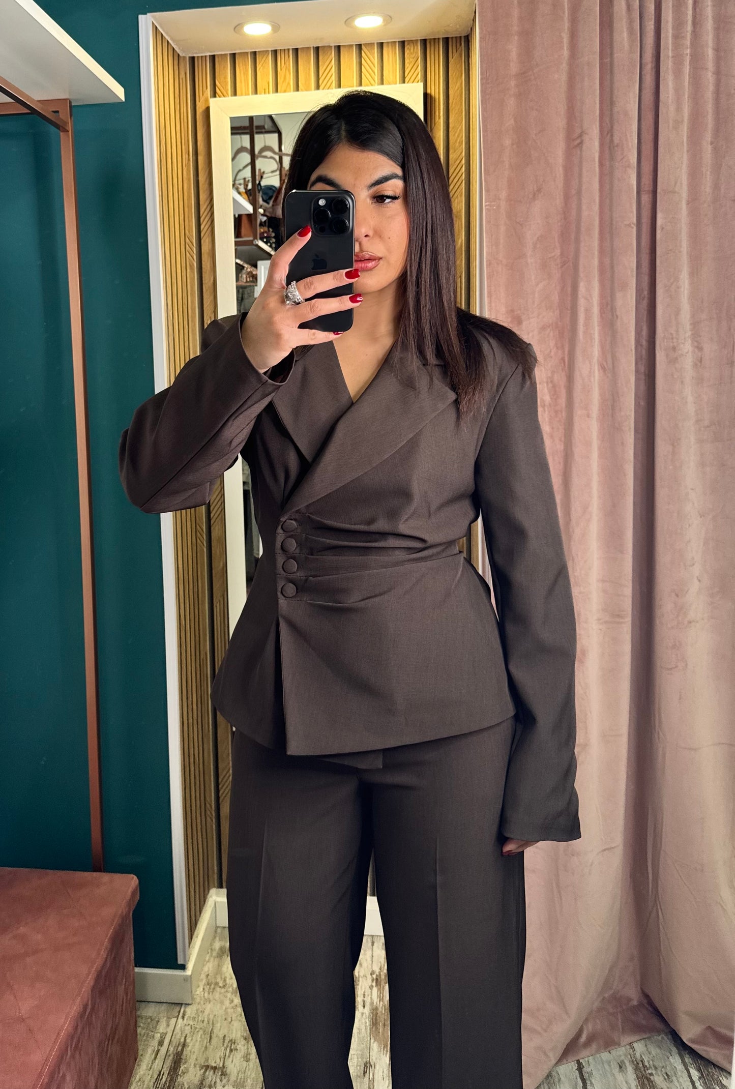 Tailleur Ylenia marrone