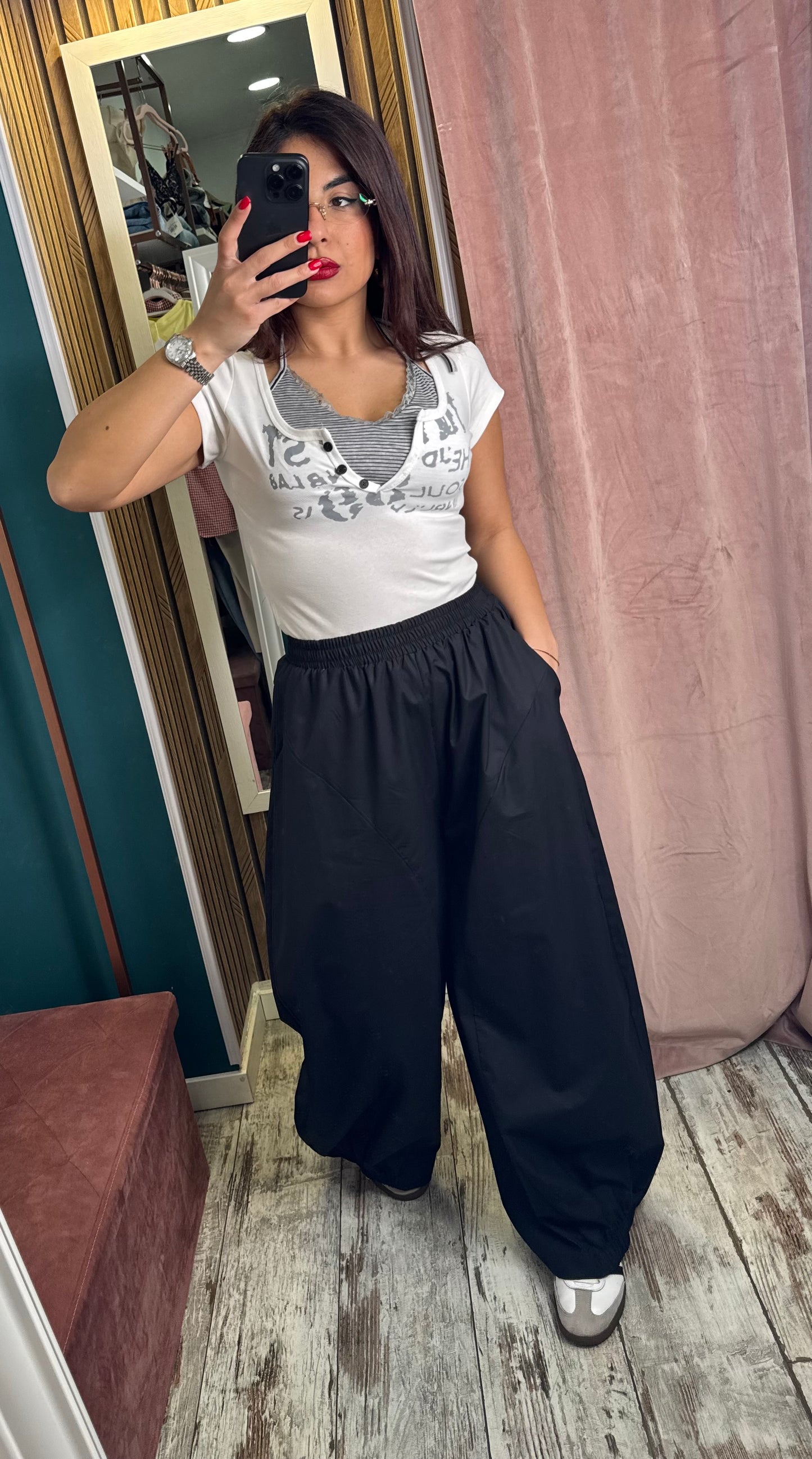 Pantaloni ballon cotone