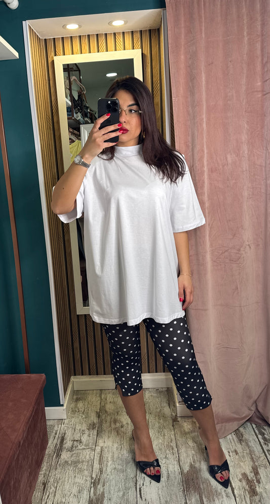 T-shirt spallina over