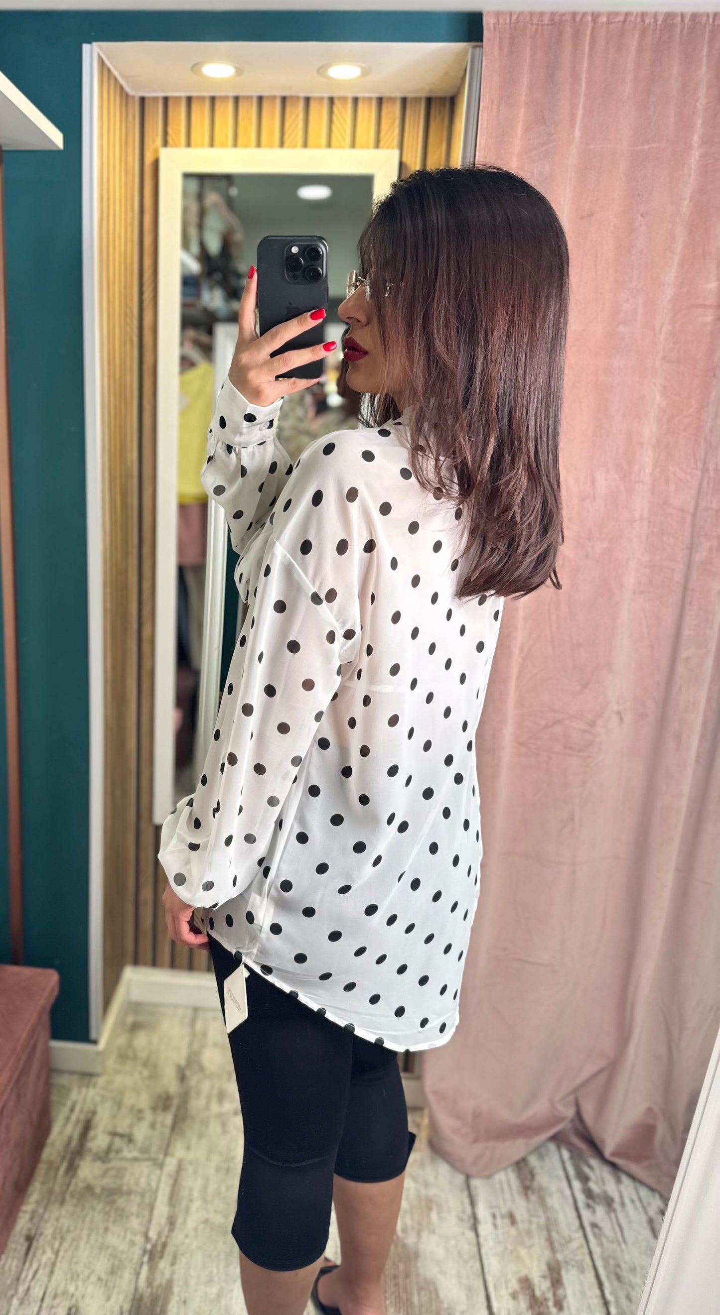 Camicia pois con top