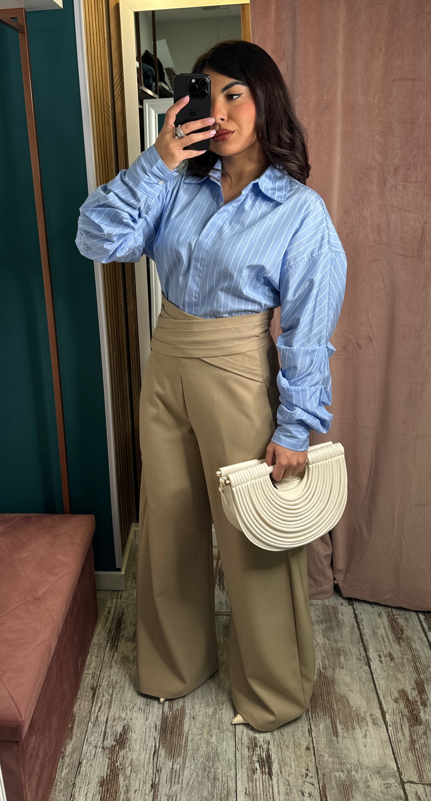 Pantaloni Daria beige