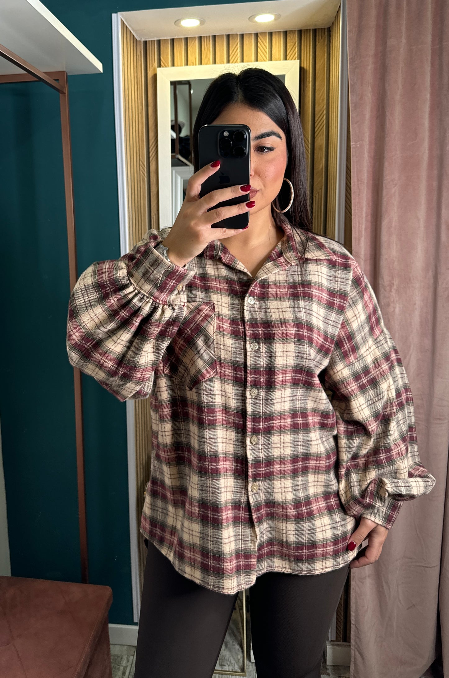 Camicia quadri in flanella