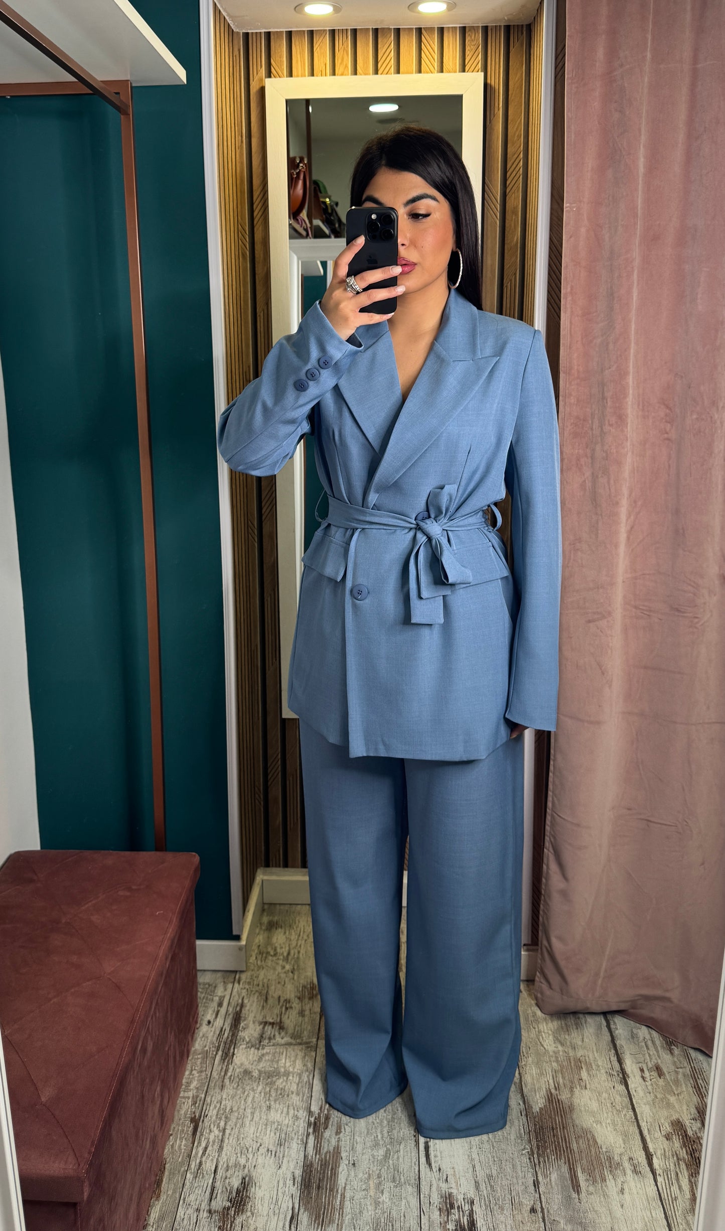 Tailleur Celeste polvere