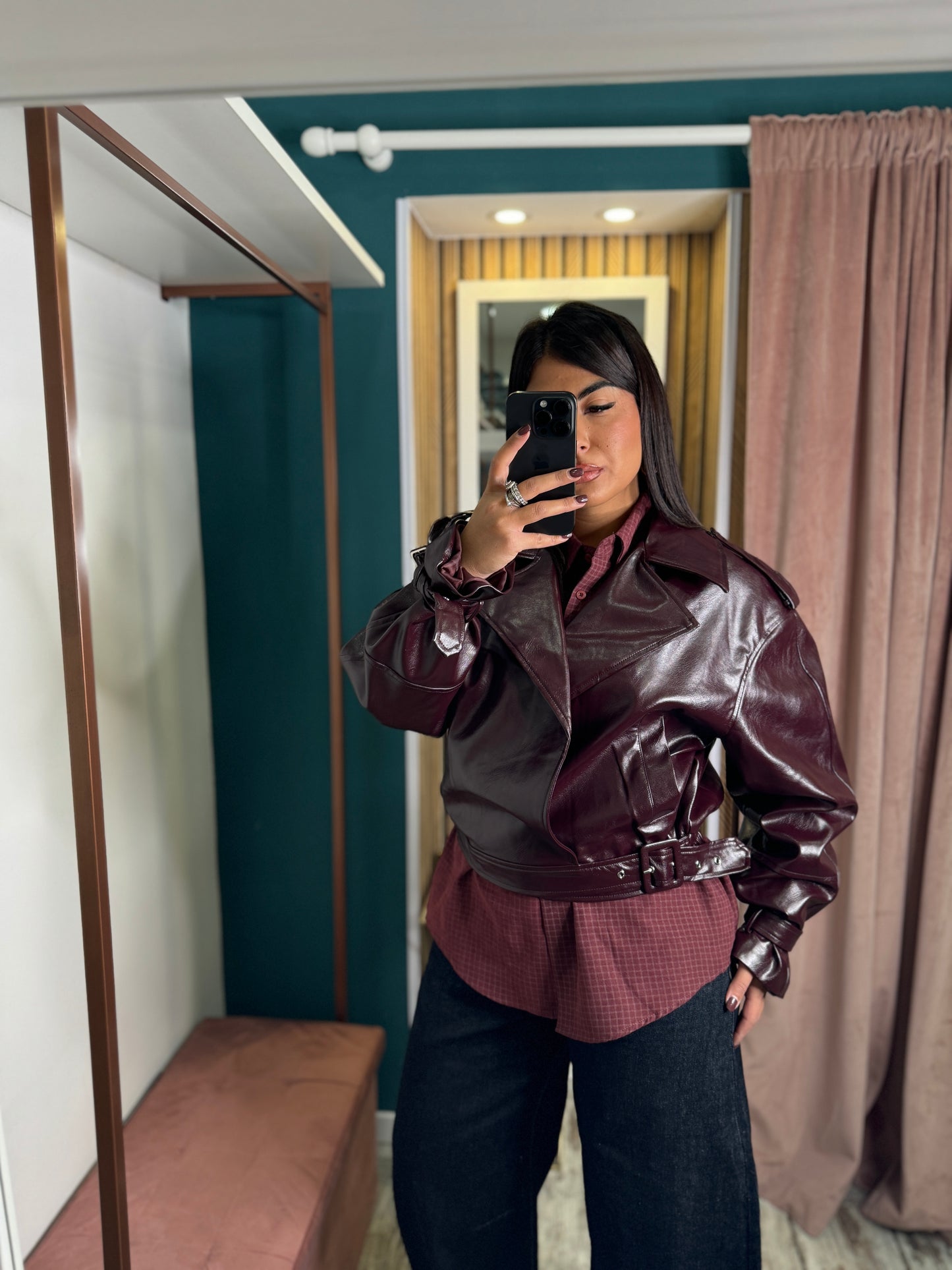 Giubbino Evelyn bordeaux