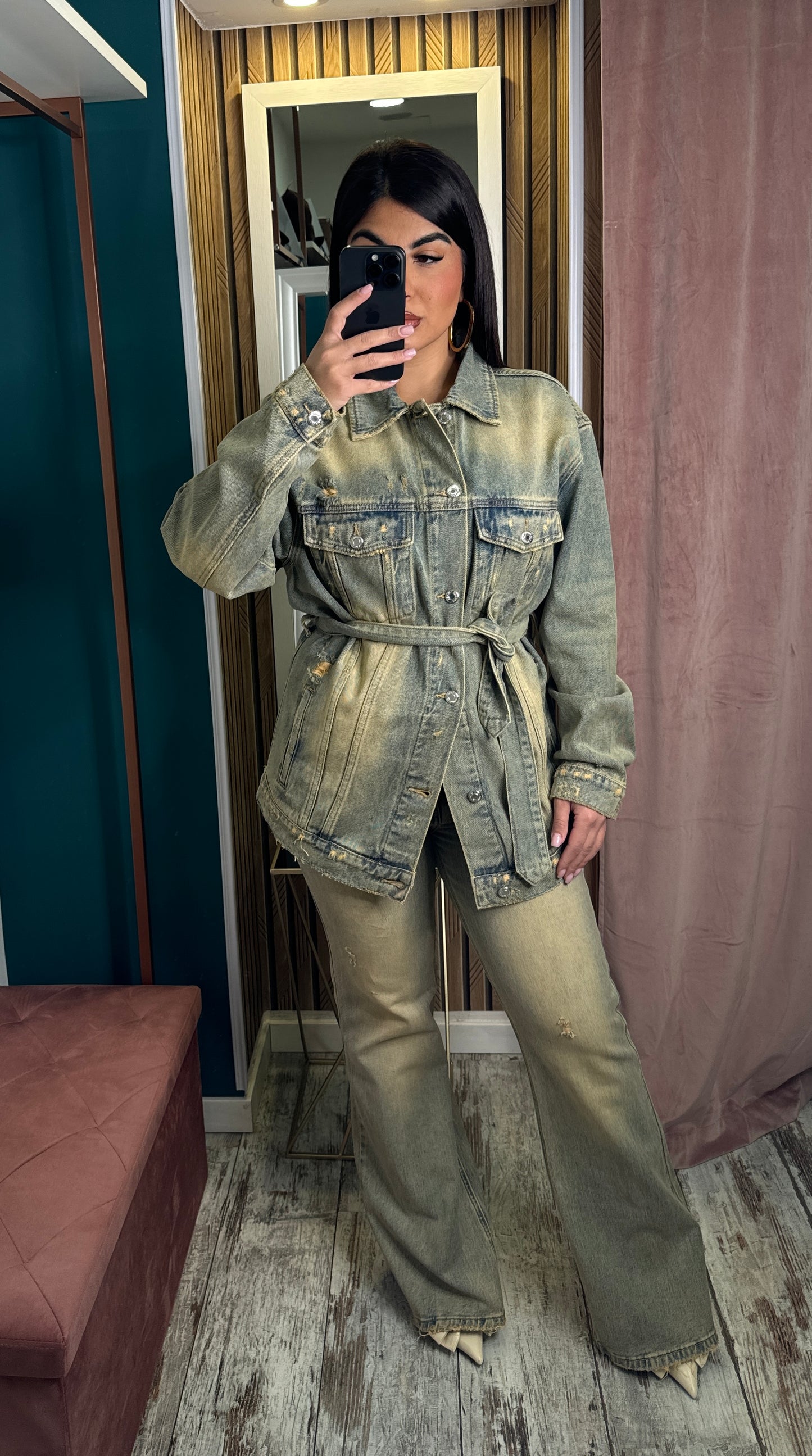 Cordset denim sabbiato