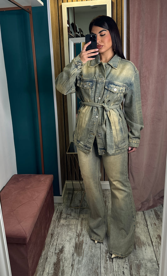 Cordset denim sabbiato