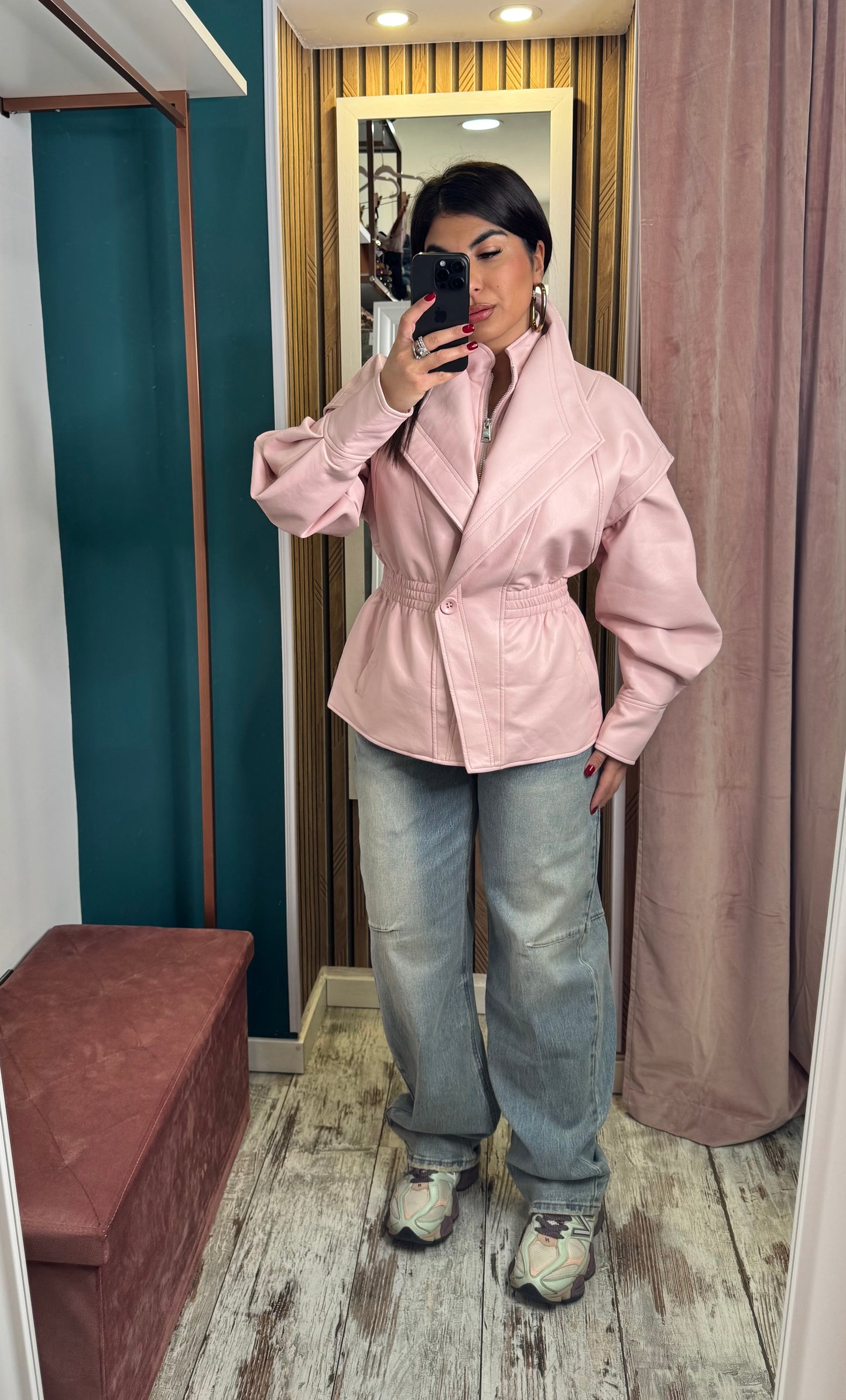 Giubbino avvitato Pink